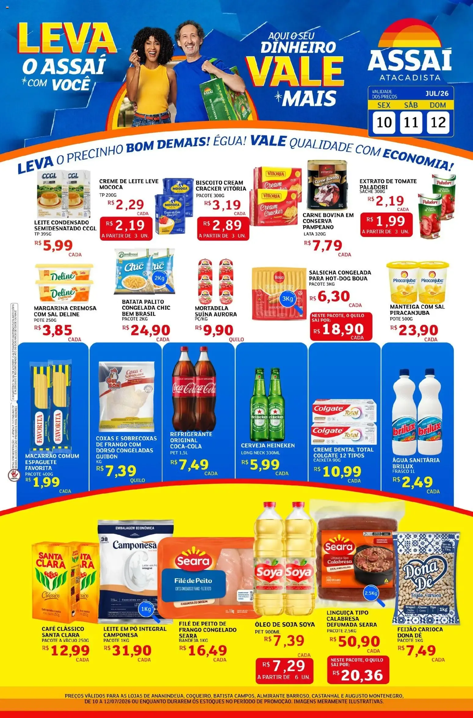 Encarte de Assaí Atacadista ofertas - PA de 10/07/2026 | Promoções Online 10 de julho até 12 de julho 2026 - Pagina 1