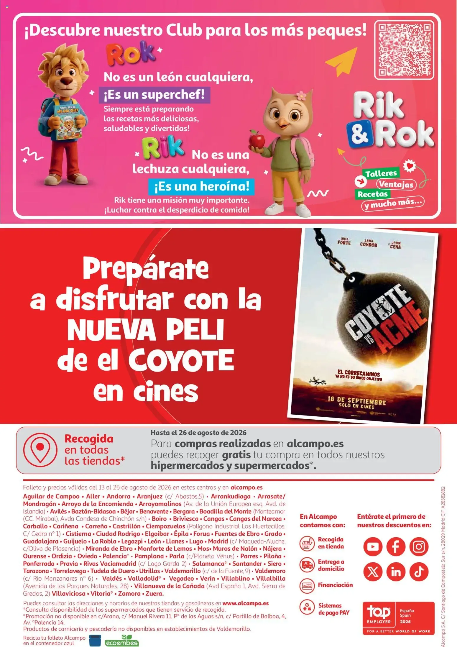 Catálogo de Alcampo: Sales ganando - Vuelve a llenar tu nevera 13 de agosto al 26 de agosto 2026 - Página 8