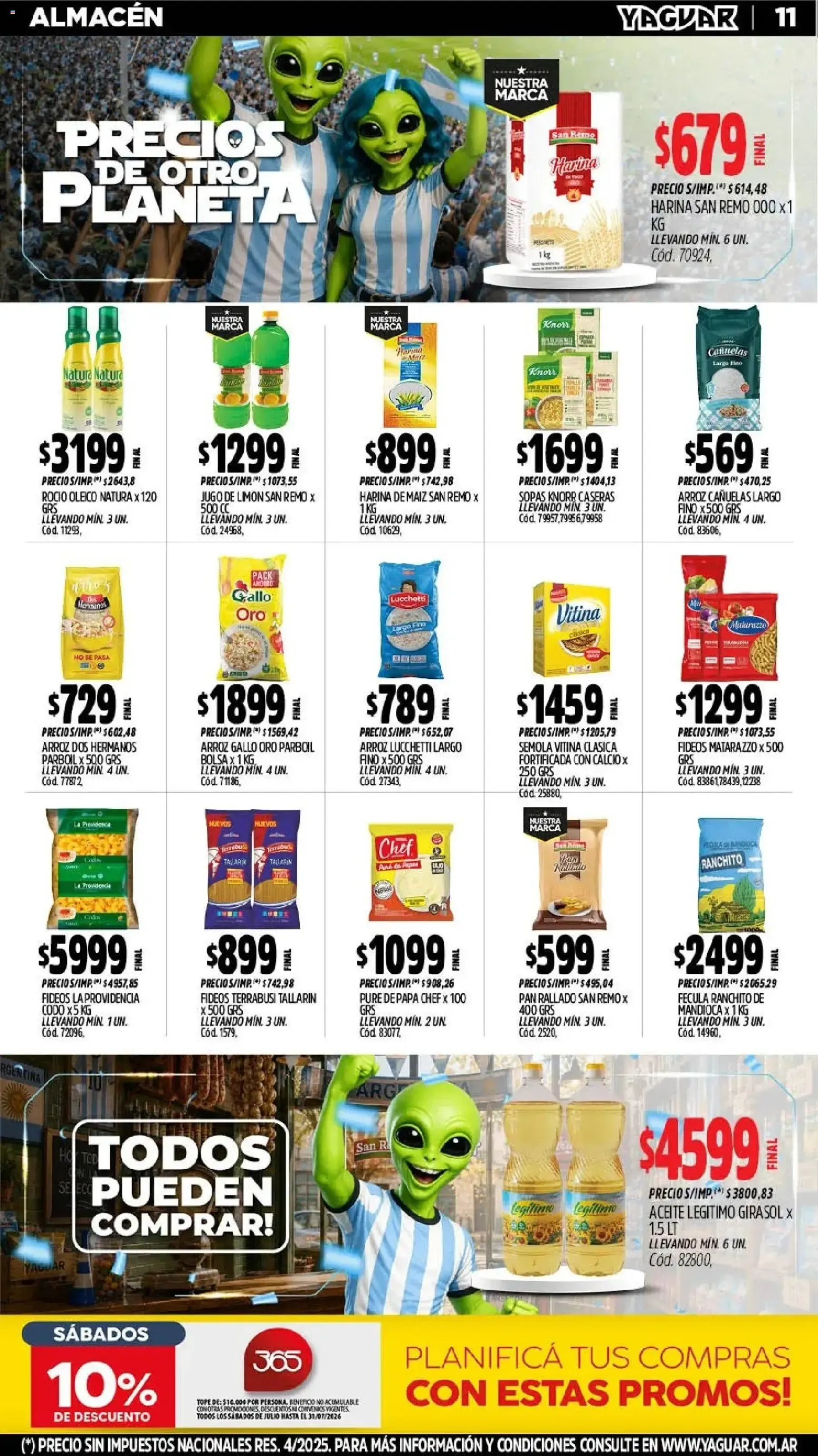 Ofertas de Mayorista Yaguar - Precios de Otro Planeta 13 de julio al 19 de julio 2026 - Página 12 del catálogo
