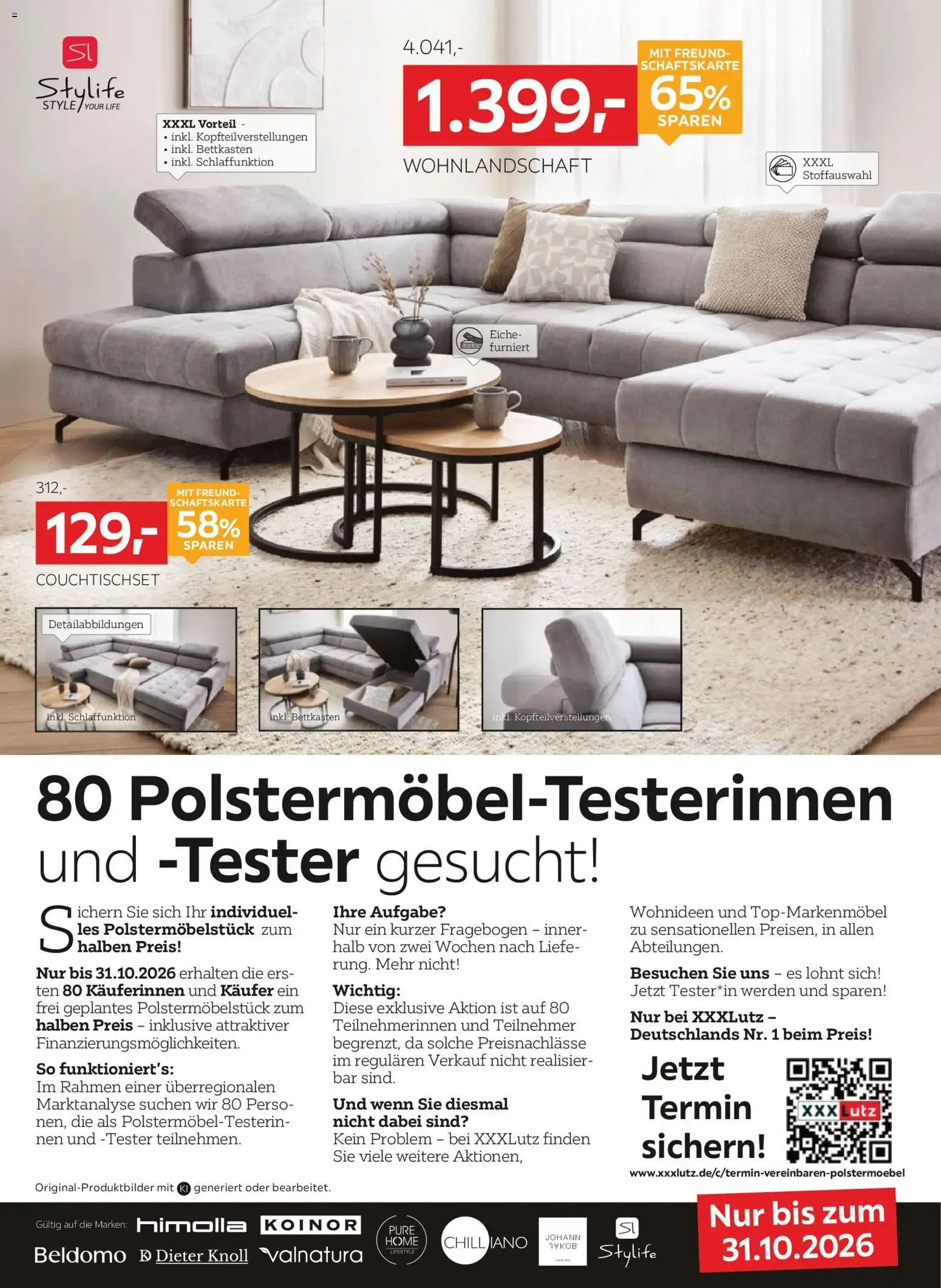 XXXLutz Nr. 1 beim Preis (ab 17.10.2026) zum Blättern von 17. Oktober bis 31. Oktober 2026 - Prospekt seite 4