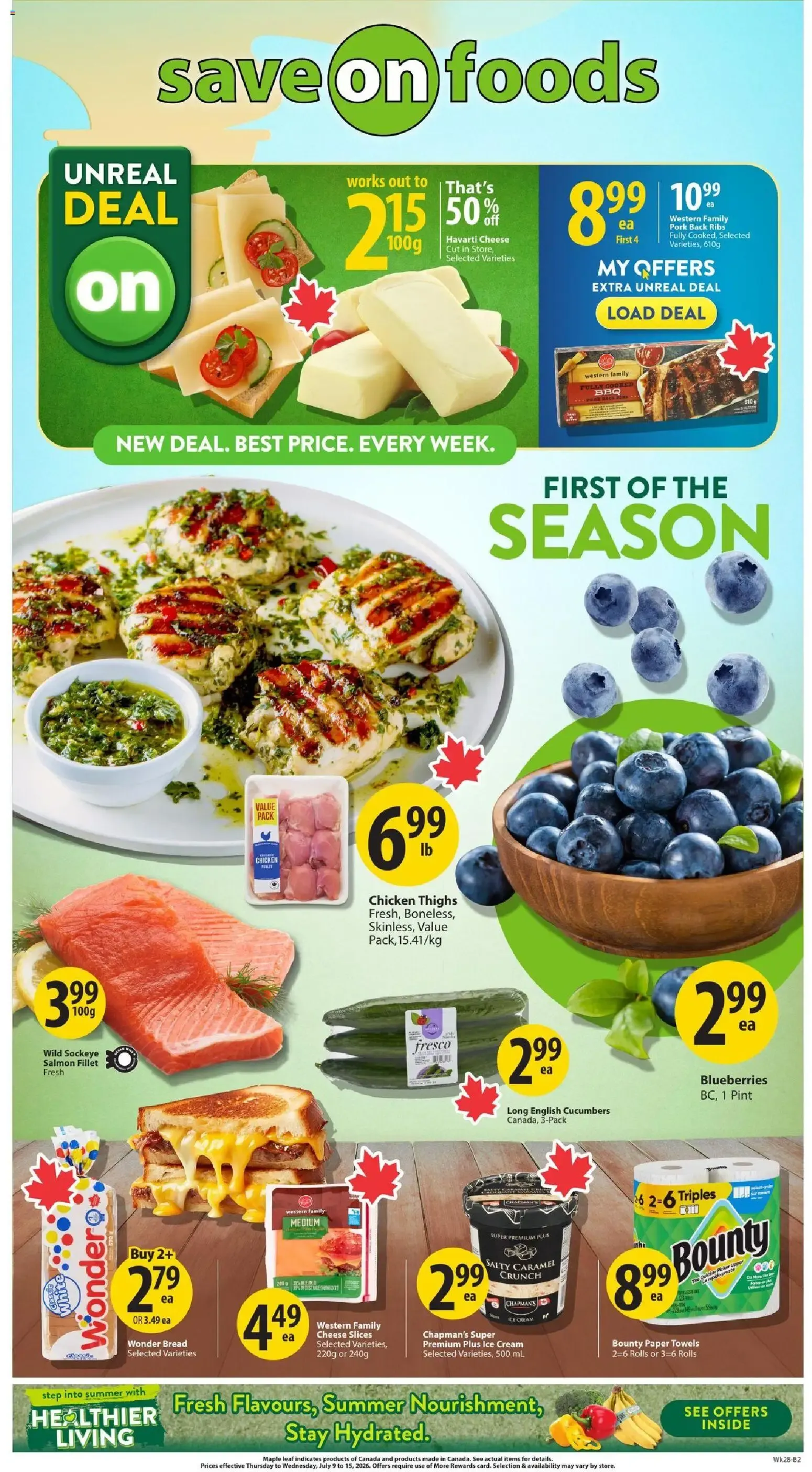 Save on foods weekly flyer / circulaire from Jul 9, 2026 > weekly specials & deals from July 9 to July 15 2026 - flyer page 1