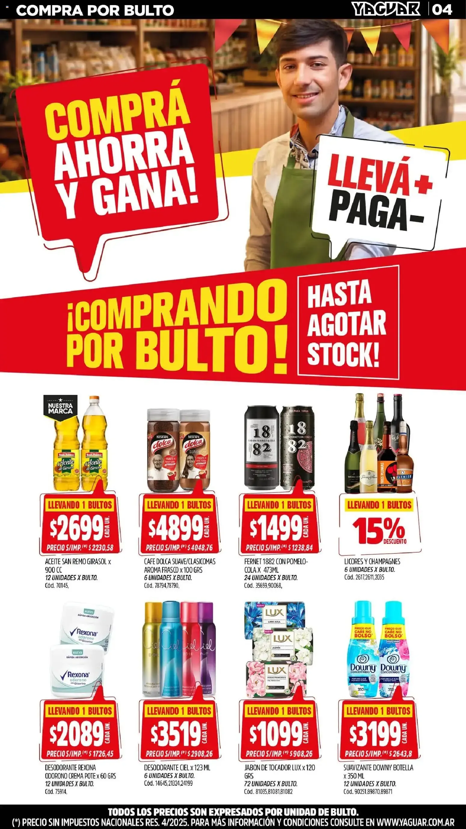 Ofertas de Mayorista Yaguar - Mes del Almacenero 31 de agosto al 6 de septiembre 2026 - Página 4 del catálogo