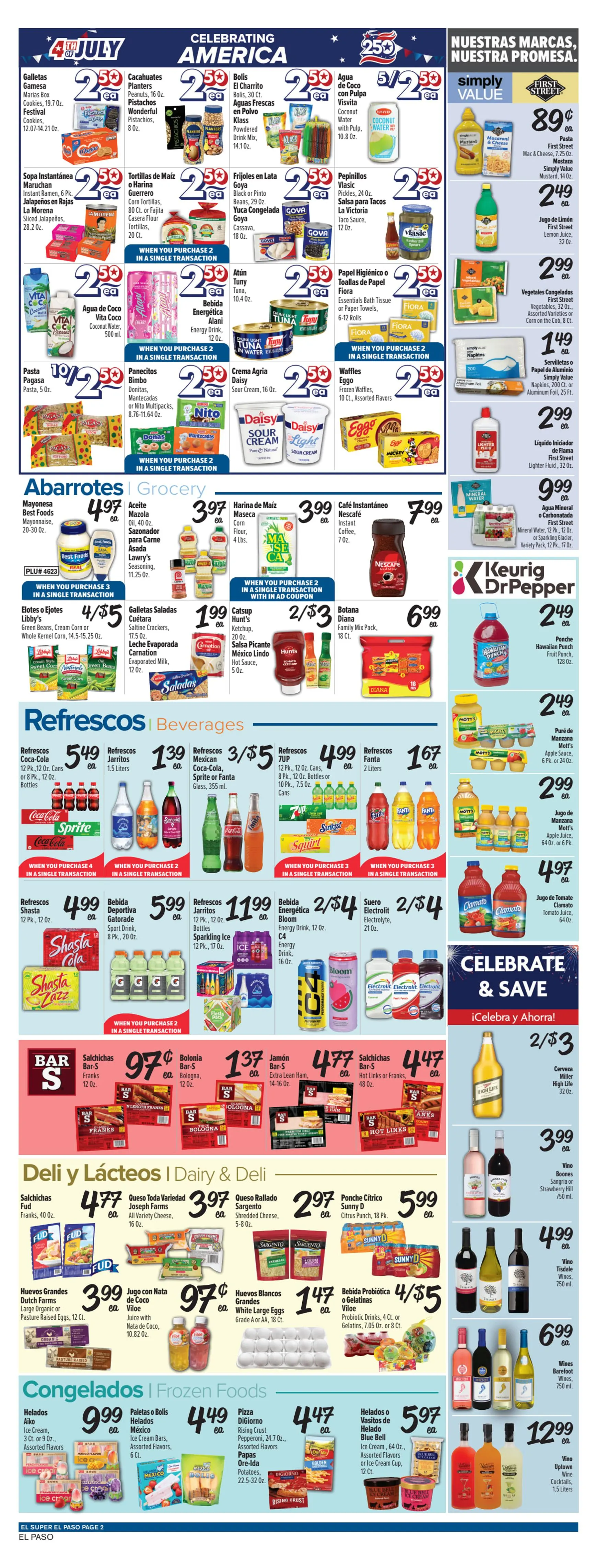 Weekly ad Current El Super - El Paso leaflet valid from Wednesday 07/01/2026 to Tuesday 07/07/2026 from July 1 to July 7 2026 - Page 2