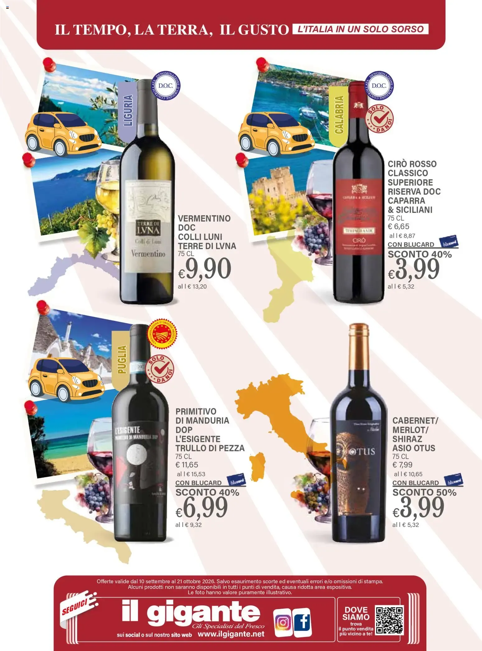 Il Tempo, La Terra, Il Gusto - L'Italia in un Solo Sorso da 10 settembre a 21 ottobre di 2026 - Pagina del volantino 12
