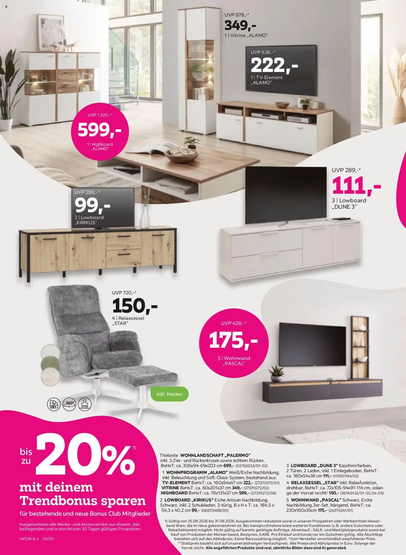 Mömax - Da schauen die Schweden: Hasta 20% de descuento con Trendbonus von 25. August bis 31. August 2026 - Flugblätt seite 2