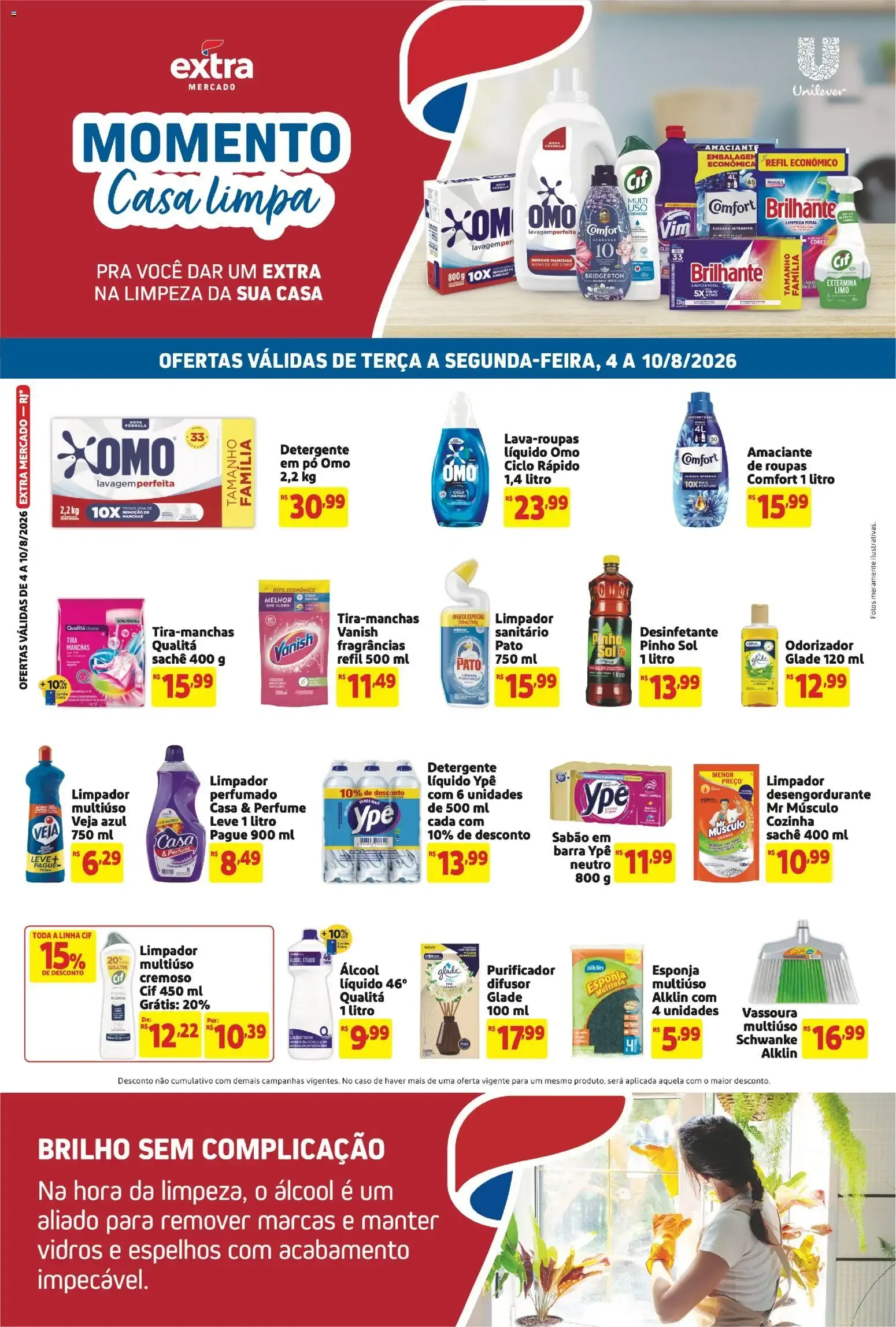 Folheto Extra ofertas de Mercado Casa Limpa de 04/08/2026 | Promoção
