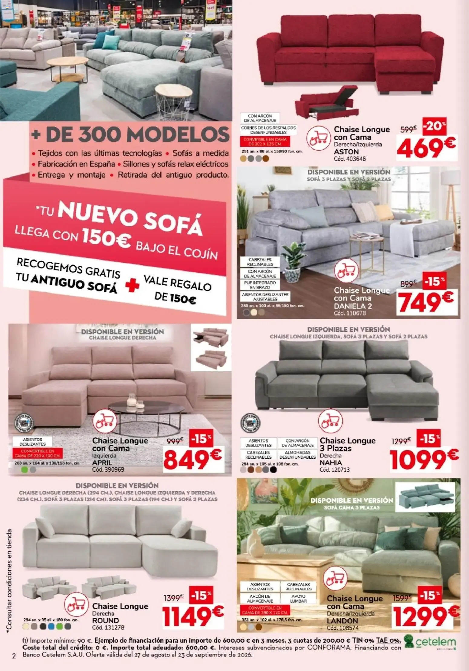 Catálogo de Conforama folleto 27/08/2026 - 23/09/2026 27 de agosto al 23 de septiembre 2026 - Página 2