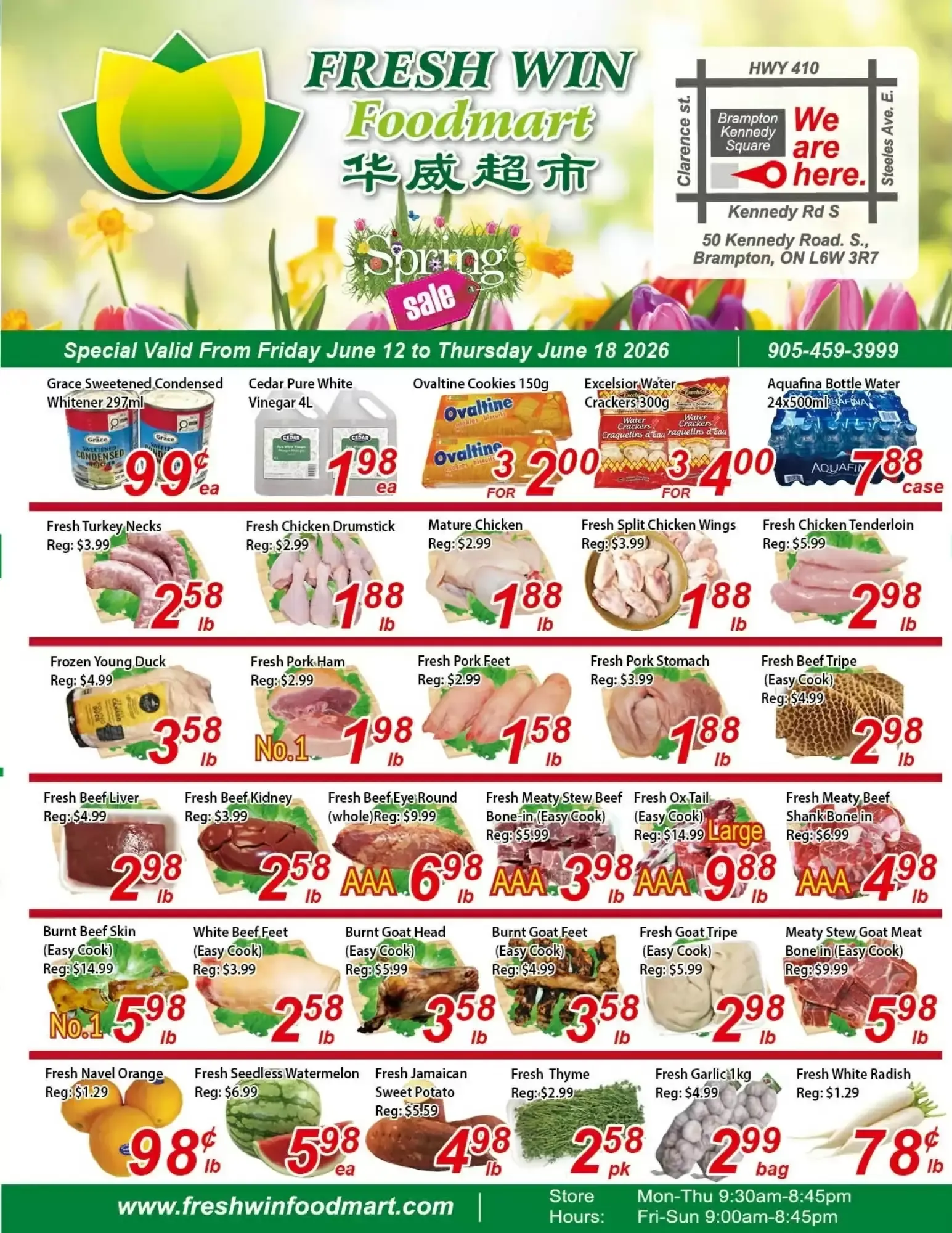 Fresh Win Foodmart flyer week 24 from June 12 to June 18 2026 - flyer page 1