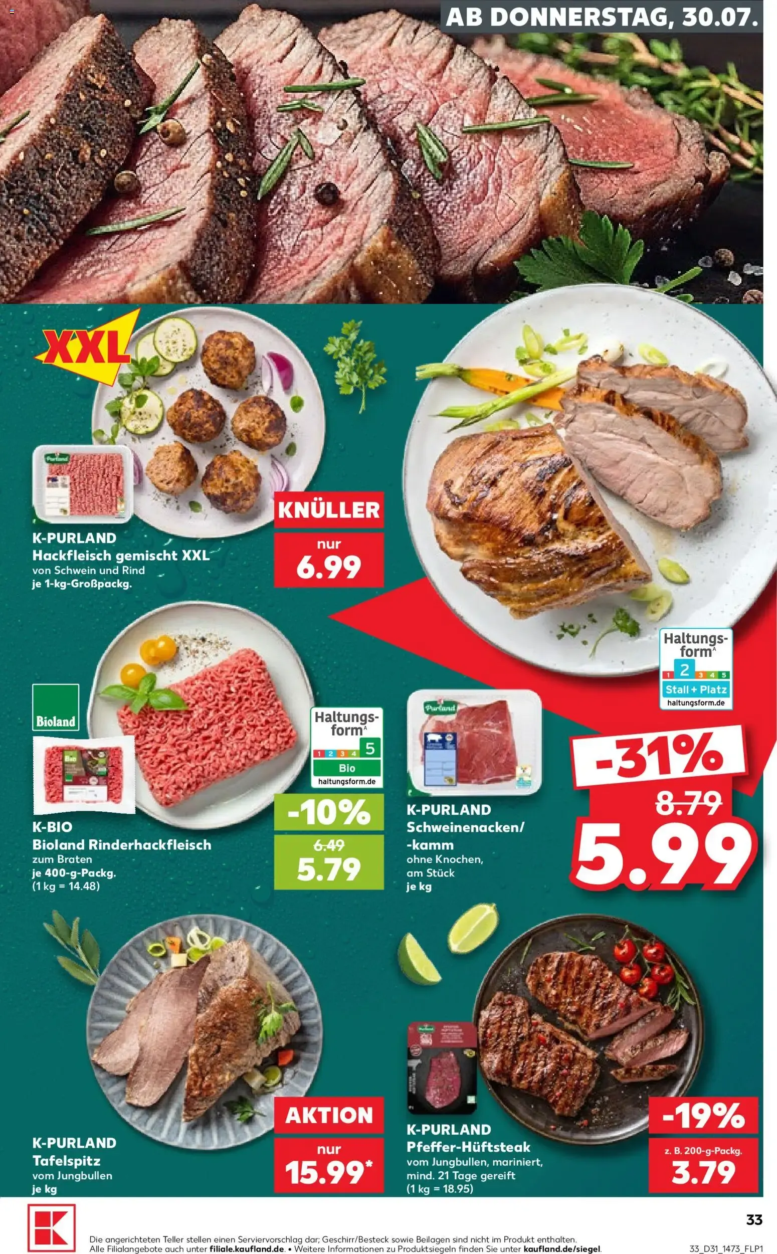 Prospekt Kaufland ab 30.07.2026 » Angebote Online zum Blättern von 30. Juli bis 5. August 2026 - Prospekt seite 33