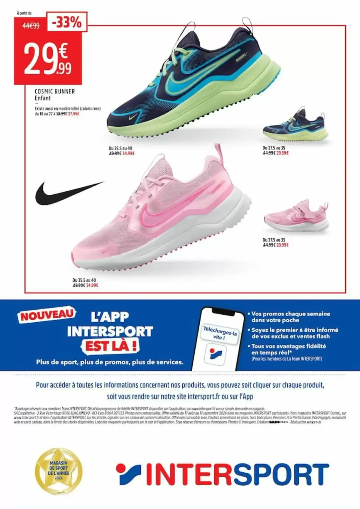 Intersport - Engagés pour une rentrée moins chère du 2 septembre au 13 septembre 2026 - Catalogue page 35