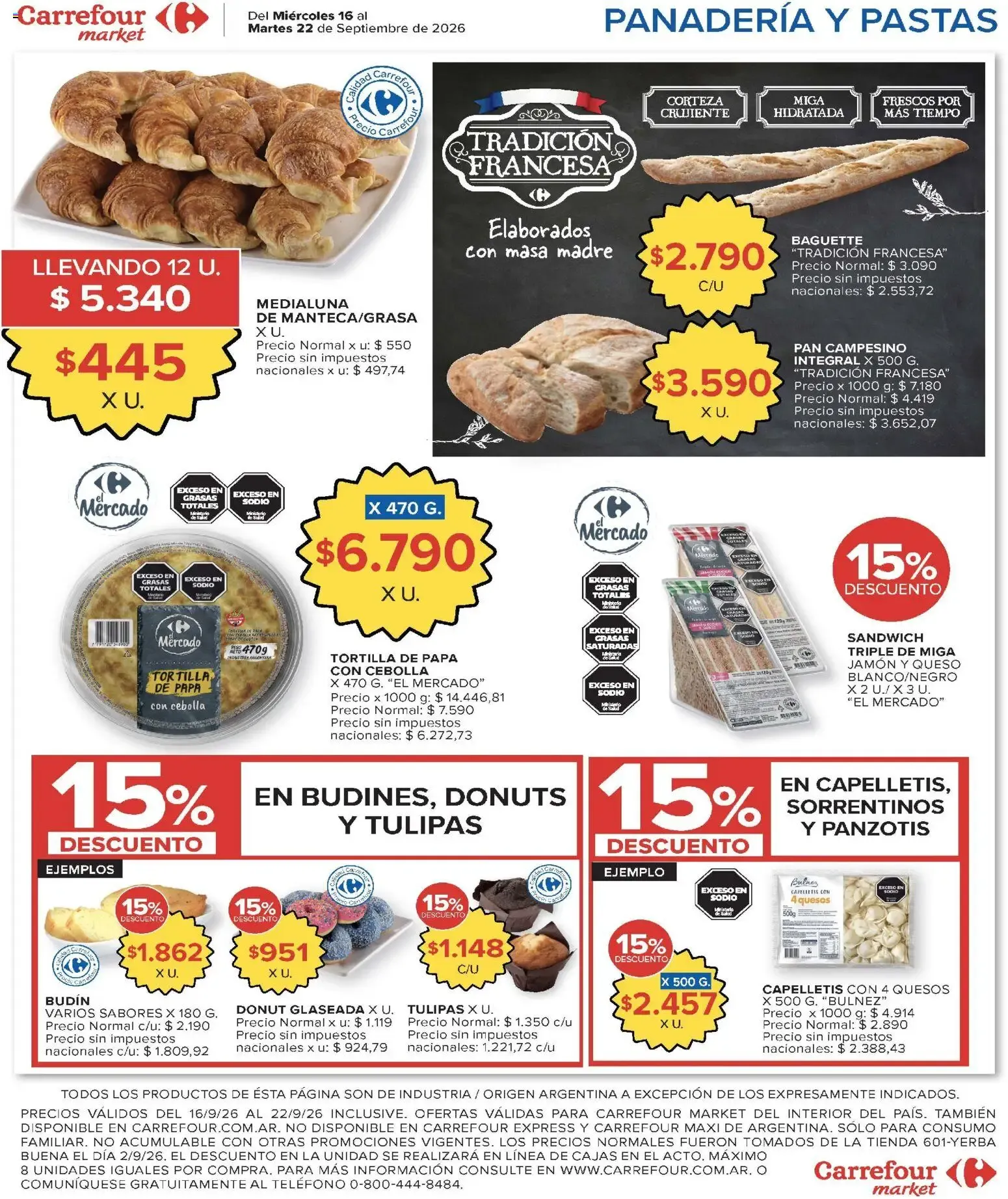 Ofertas de Carrefour Ofertas || del 16/09/2026 - 22/09/2026 || Promociones 16 de septiembre al 22 de septiembre 2026 - Página 43 del catálogo