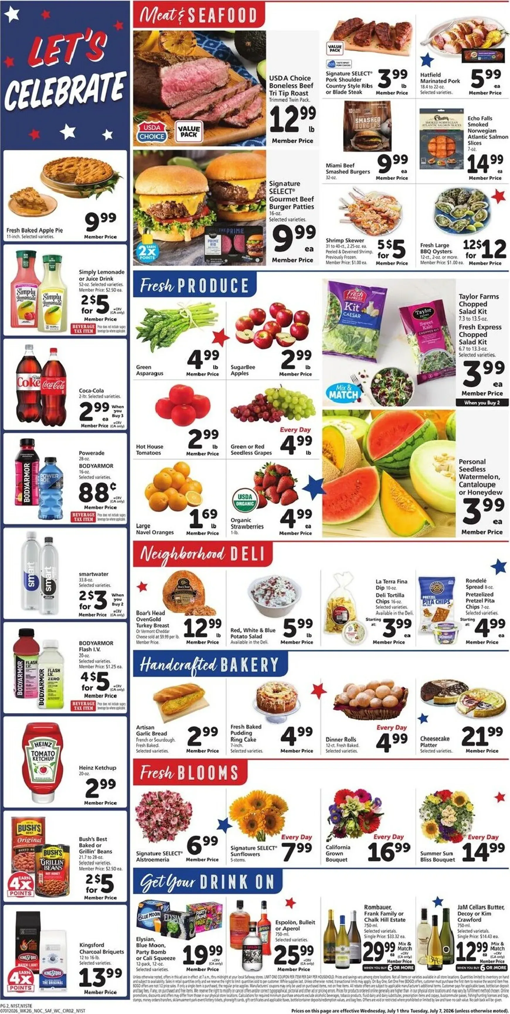 Weekly ad Current Safeway leaflet valid from Wednesday 07/01/2026 to Tuesday 07/07/2026 from July 1 to July 7 2026 - Page 2