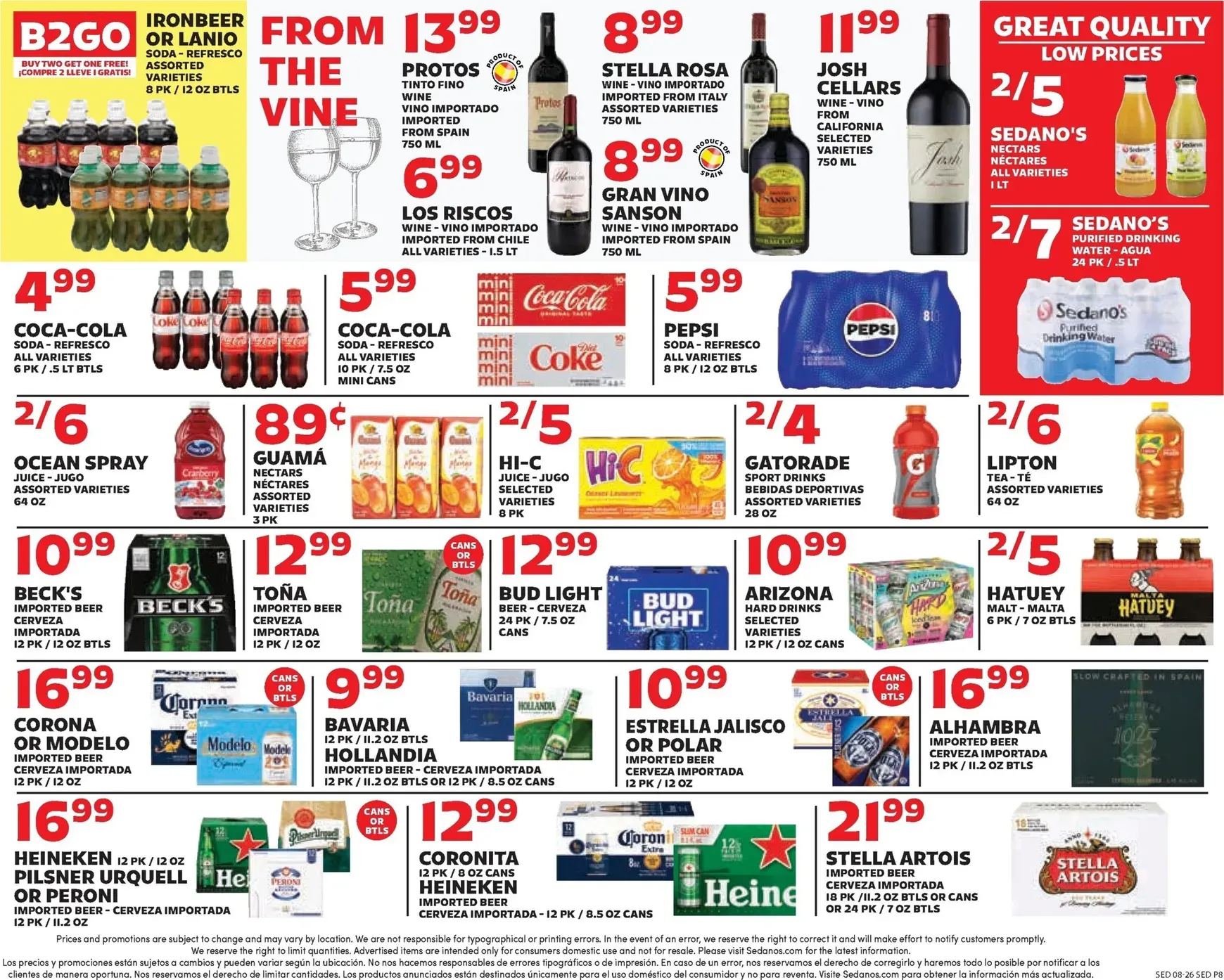 Weekly ad Current Sedano's leaflet valid from Wednesday 08/26/2026 to Tuesday 09/01/2026 from August 26 to September 1 2026 - Page 8