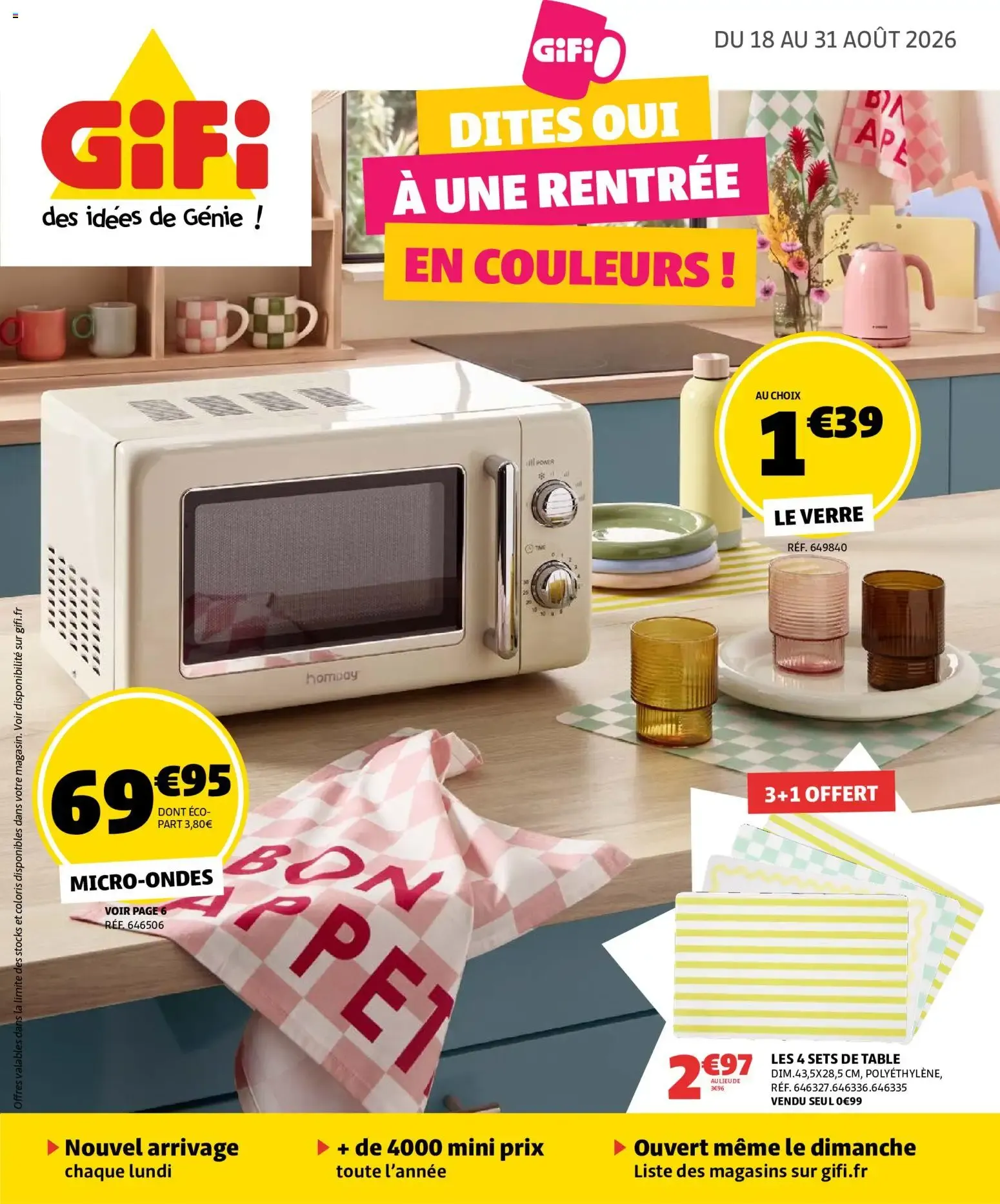 GiFi catalogue à partir du 18/08/2026 - promo en ligne