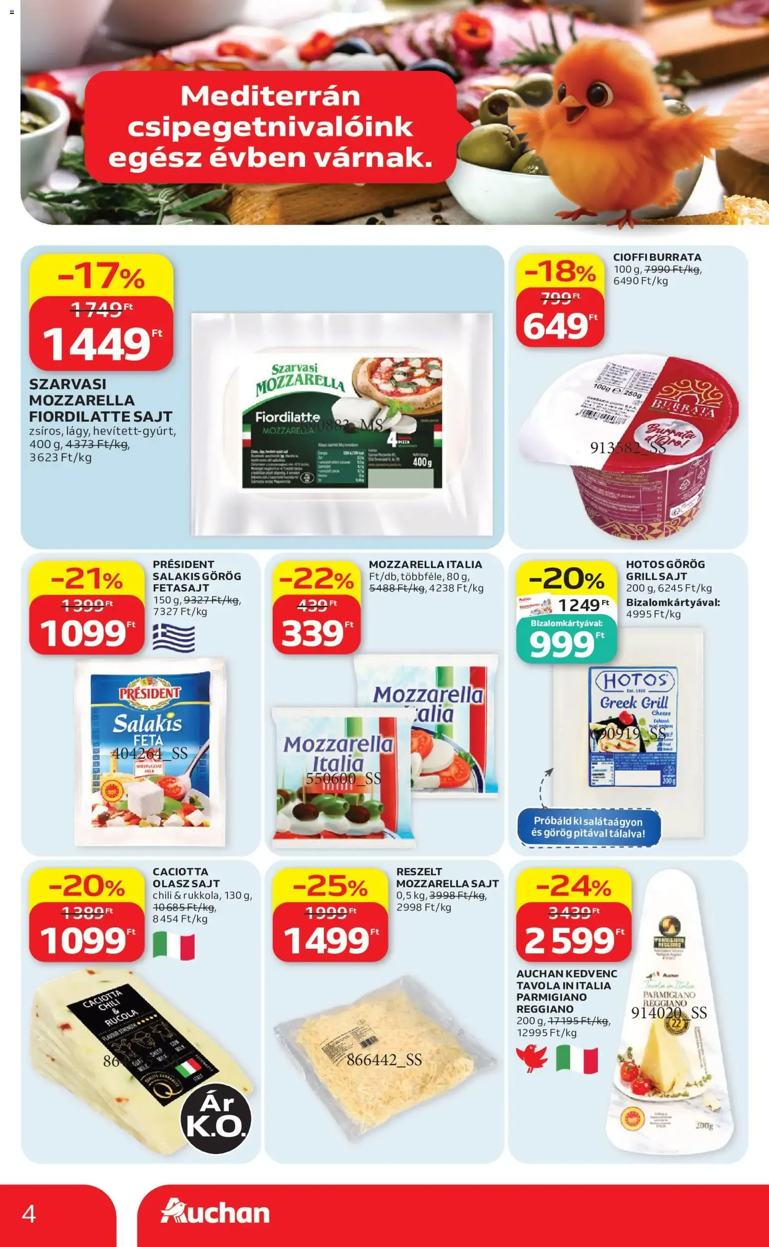 Katalógus Auchan hipermarket: Kóstolj bele újra az adriai nyaralás ízeibe! július 30.-tól augusztus 12.-ig 2026. - Oldal 4