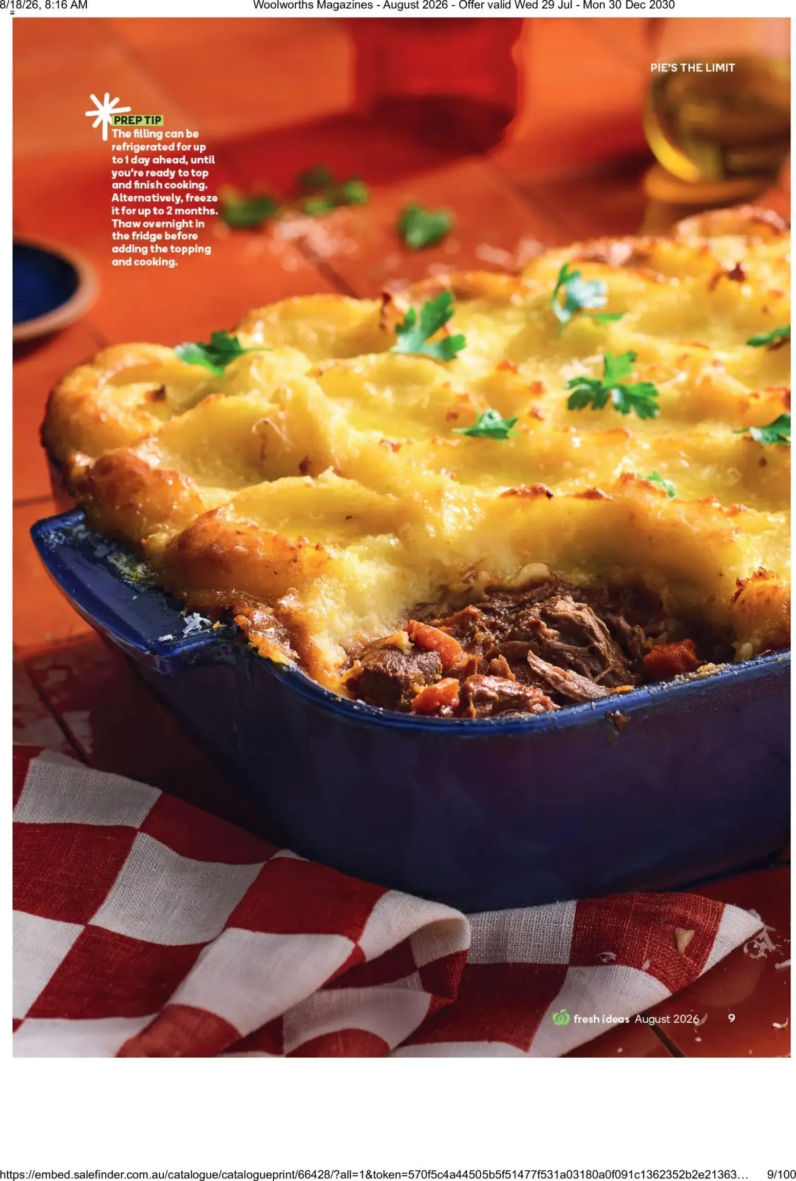 Woolworths Fresh Ideas - August 2026 - Catalogue valid from 29 July to 30 December 2030 - page 9