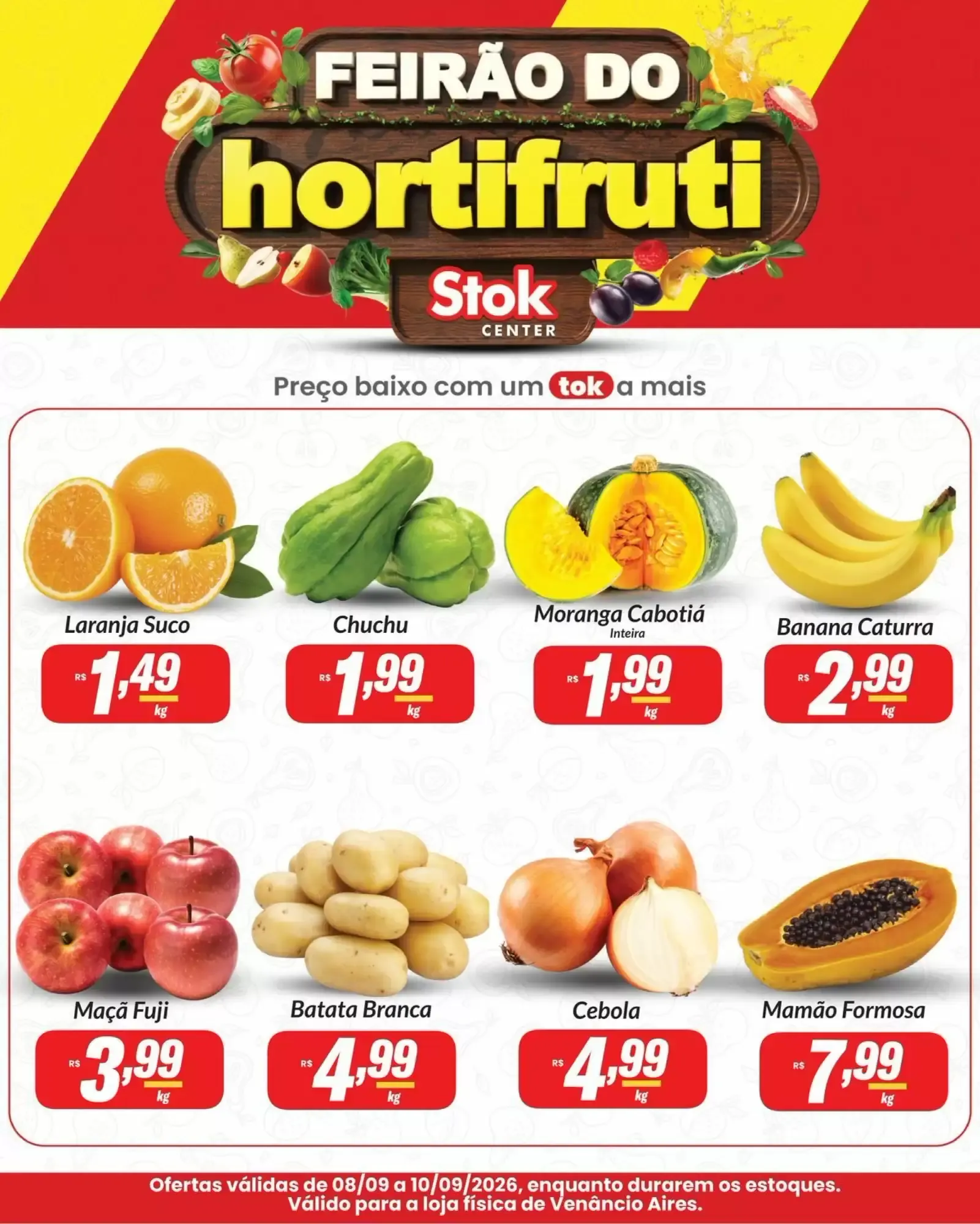 Encarte de Feirão do Hortifruti Stok Center 8 de setembro até 10 de setembro 2026 - Pagina 1