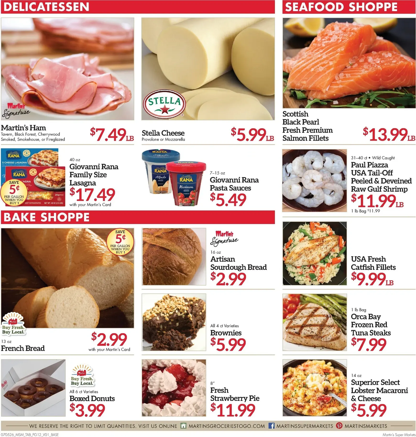 Weekly ad Current Martin's Super Markets leaflet valid from Sunday 07/05/2026 to Saturday 07/11/2026 from July 5 to July 11 2026 - Page 12