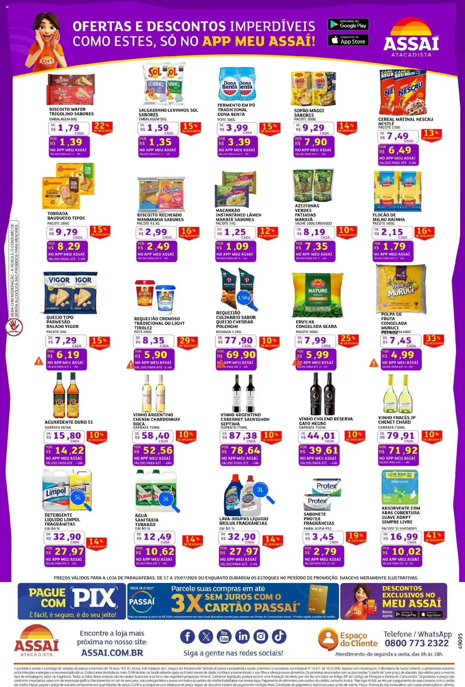 Encarte de Assaí Atacadista ofertas - PA de 17/07/2026 | Promoções Online 17 de julho até 19 de julho 2026 - Pagina 3