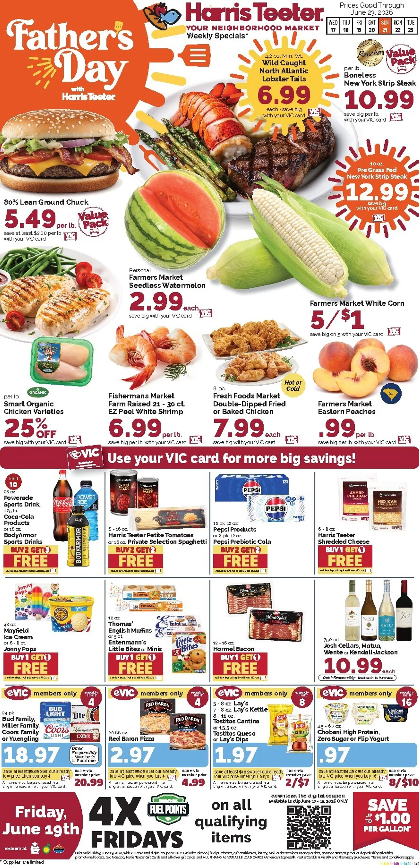 Weekly ad Current Harris Teeter leaflet valid from Wednesday 06/17/2026 to Tuesday 06/23/2026 from June 17 to June 23 2026 - Page 1