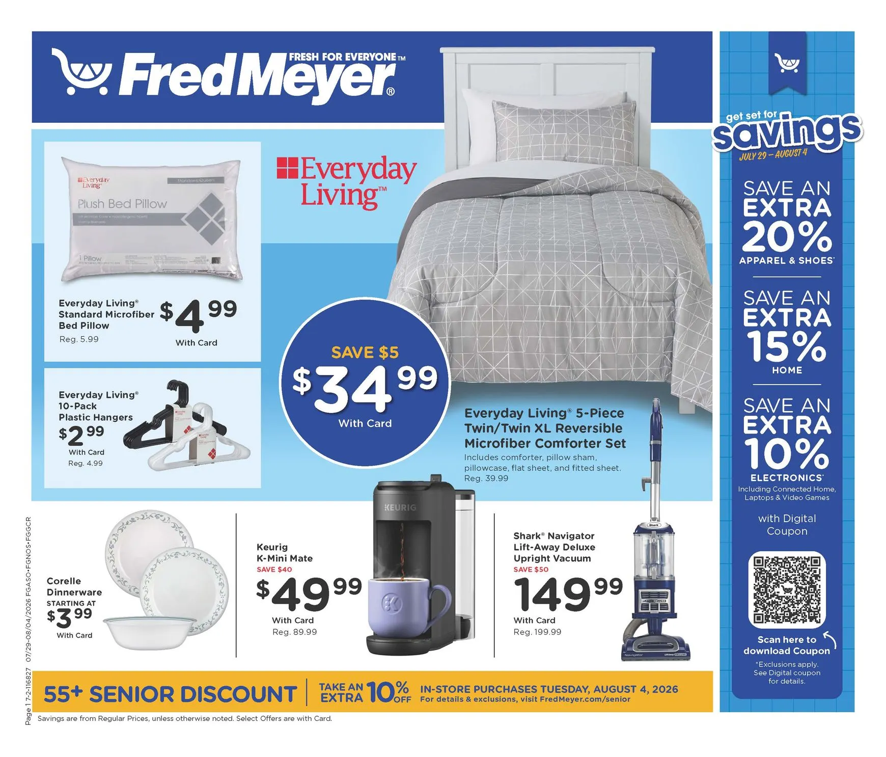 Current Fred Meyer - Home & Apparel leaflet valid from Wednesday 07/29/2026 to Tuesday 08/04/2026