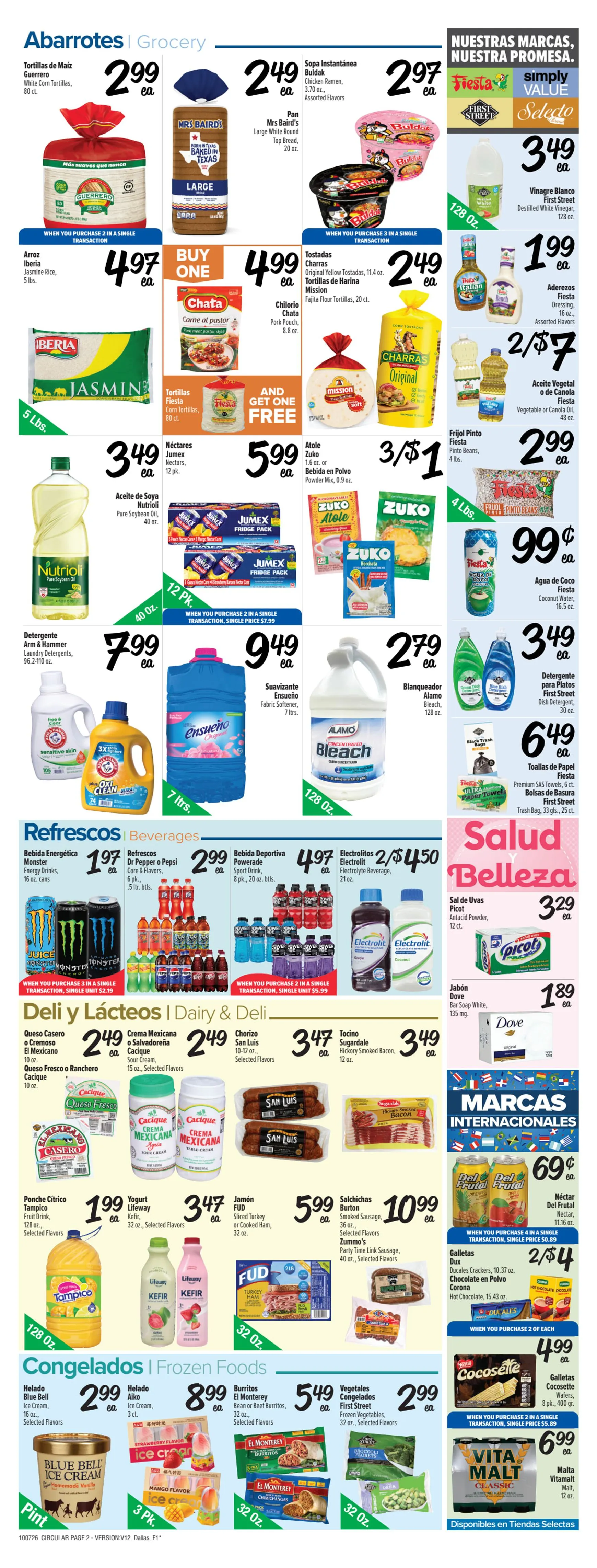 Weekly promotion Current Fiesta Mart - Dallas leaflet valid from Wednesday 10/07/2026 to Tuesday 10/13/2026 spanning from October 7 to October 13 2026 - Page 2 for Catalogue 365