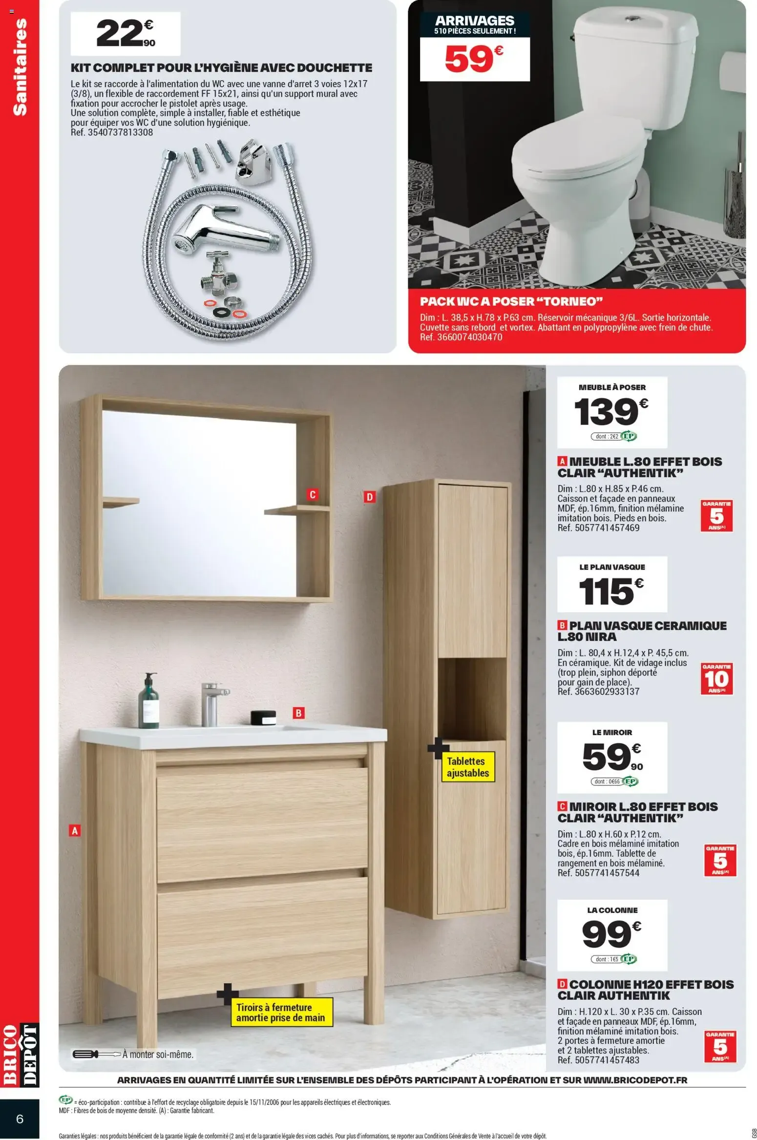 Brico Dépôt catalogue à partir du 05/06/2026 - promo en ligne du 5 juin au 18 juin 2026 - Catalogue page 6