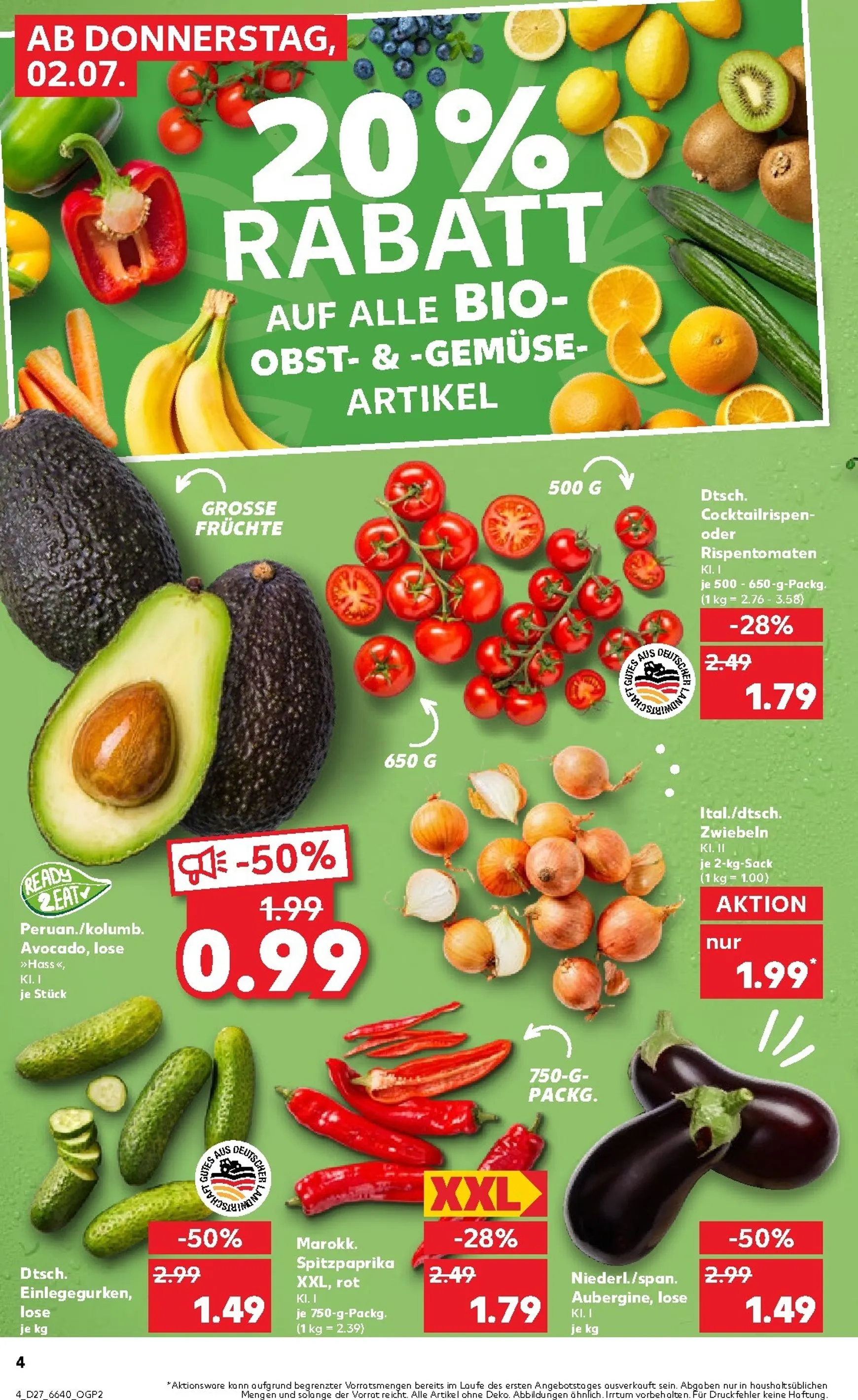 Kaufland Prospekt nächste Woche – von Donnerstag 02.07.2026 bis Mittwoch 08.07.2026 von 2. Juli bis 8. Juli 2026 - Prospekt seite 4