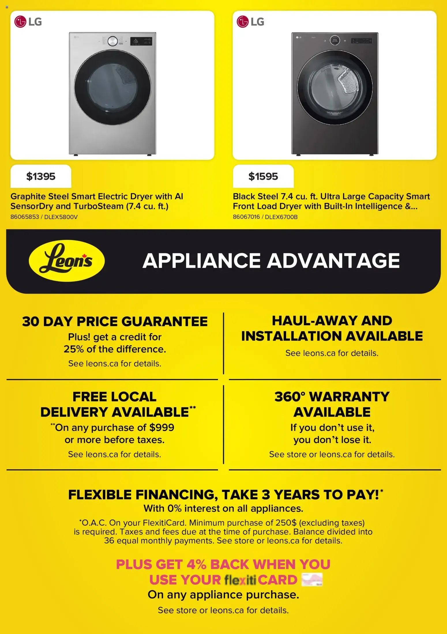 Leon's flyer - BBFL Appliances from Oct 29, 2026 > weekly specials & deals from October 29 to November 4 2026 - flyer page 14