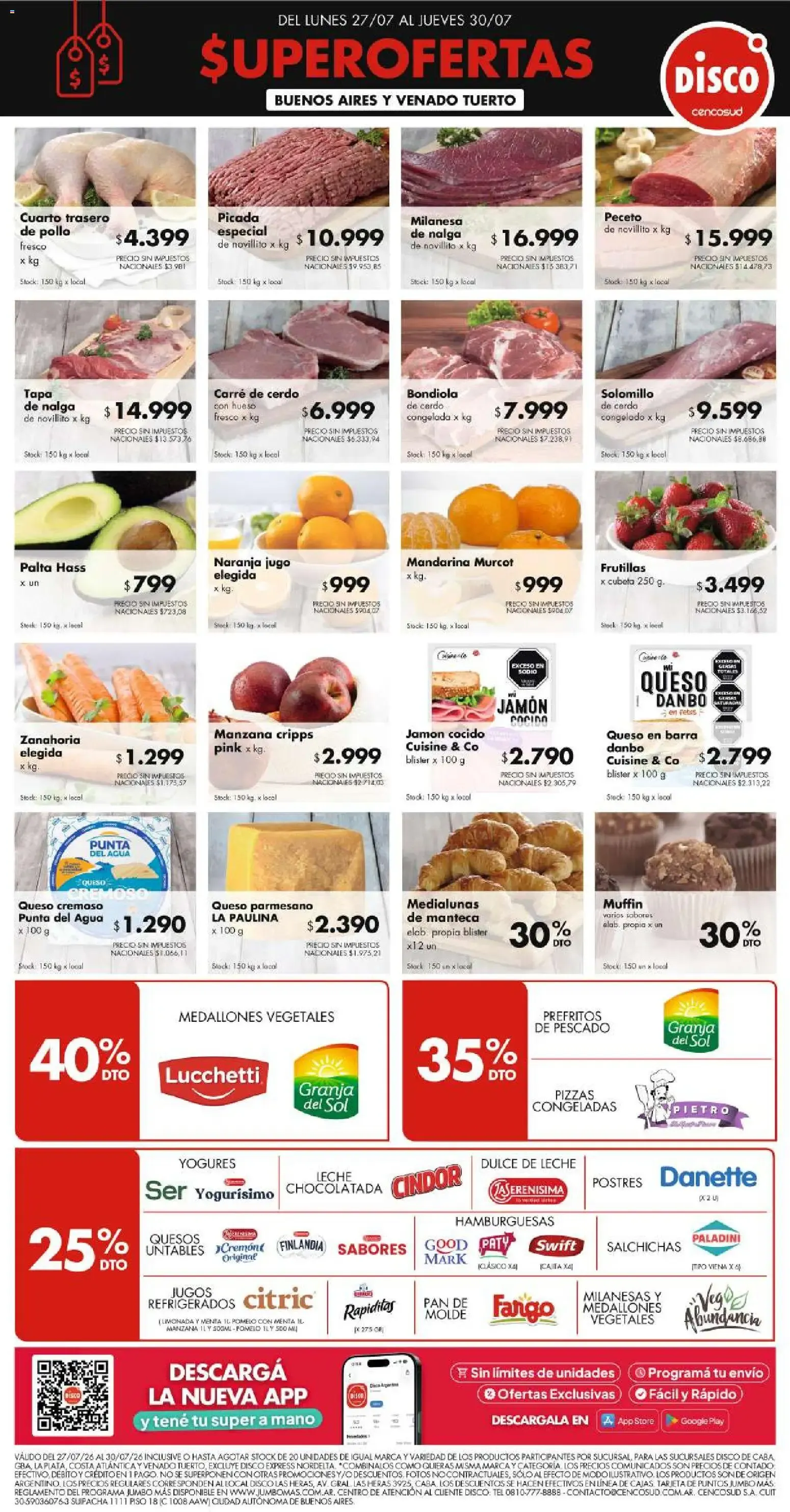 Ofertas de Disco - Superofertas 27 de julio al 30 de julio 2026 - Página 1 del catálogo
