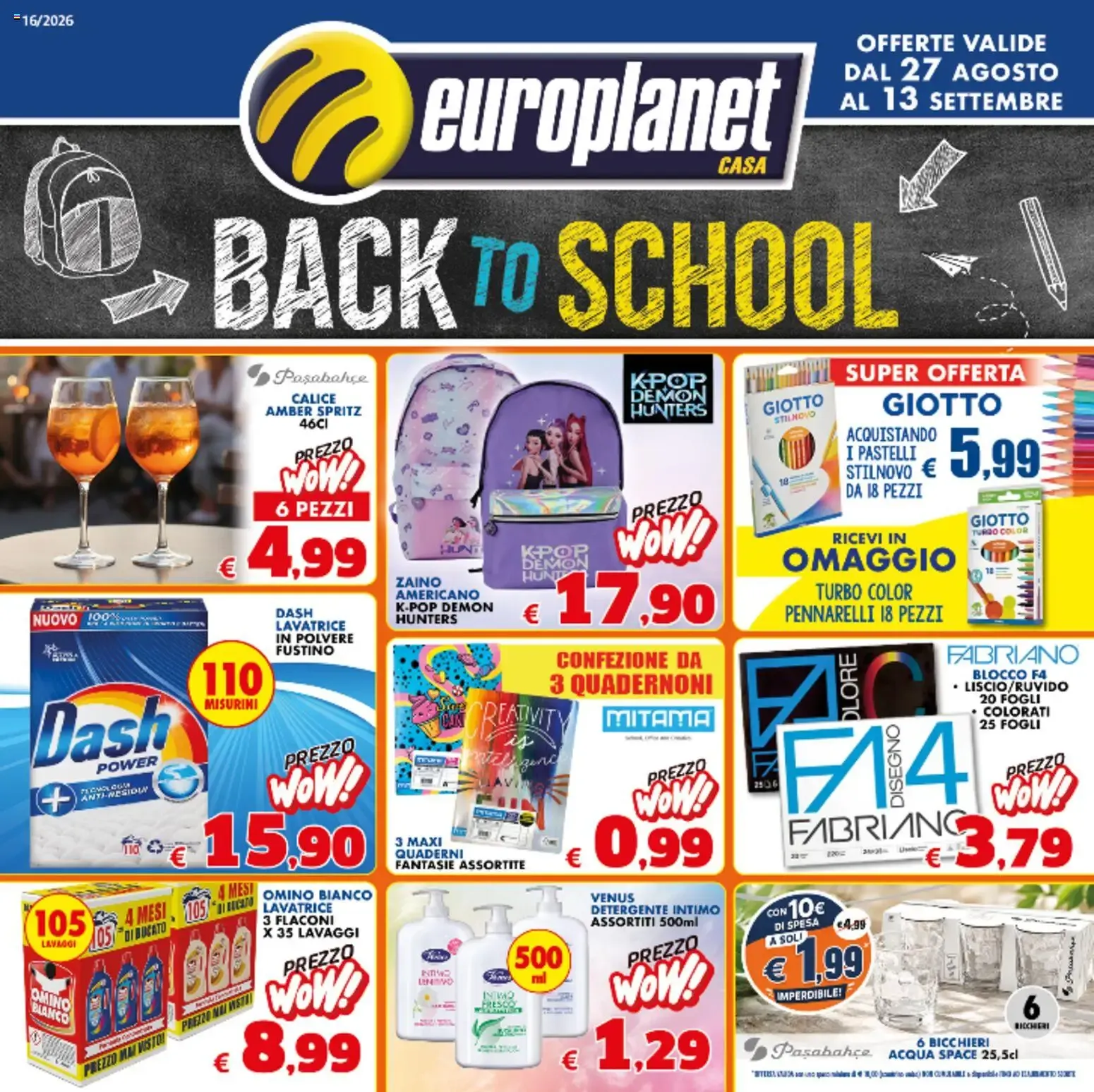Nuovo Europlanet Casa volantino dal 27/08/2026 > offerte anteprima 🛍️ da 27 agosto a 13 settembre di 2026 - Pagina del volantino 1