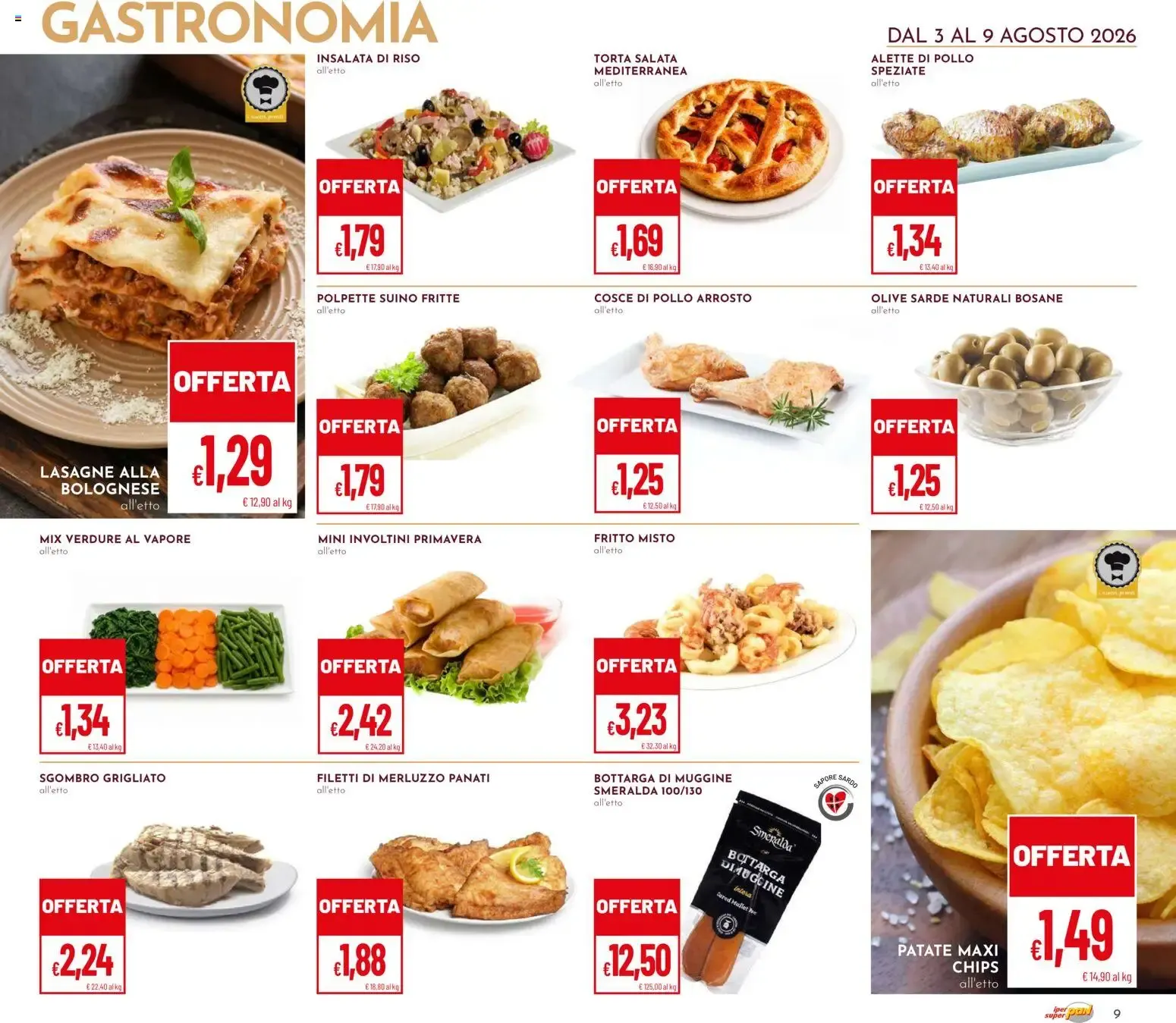 Nuovo Pan volantino dal 03/08/2026 > offerte anteprima 🛍️ da 3 agosto a 9 agosto di 2026 - Pagina del volantino 9