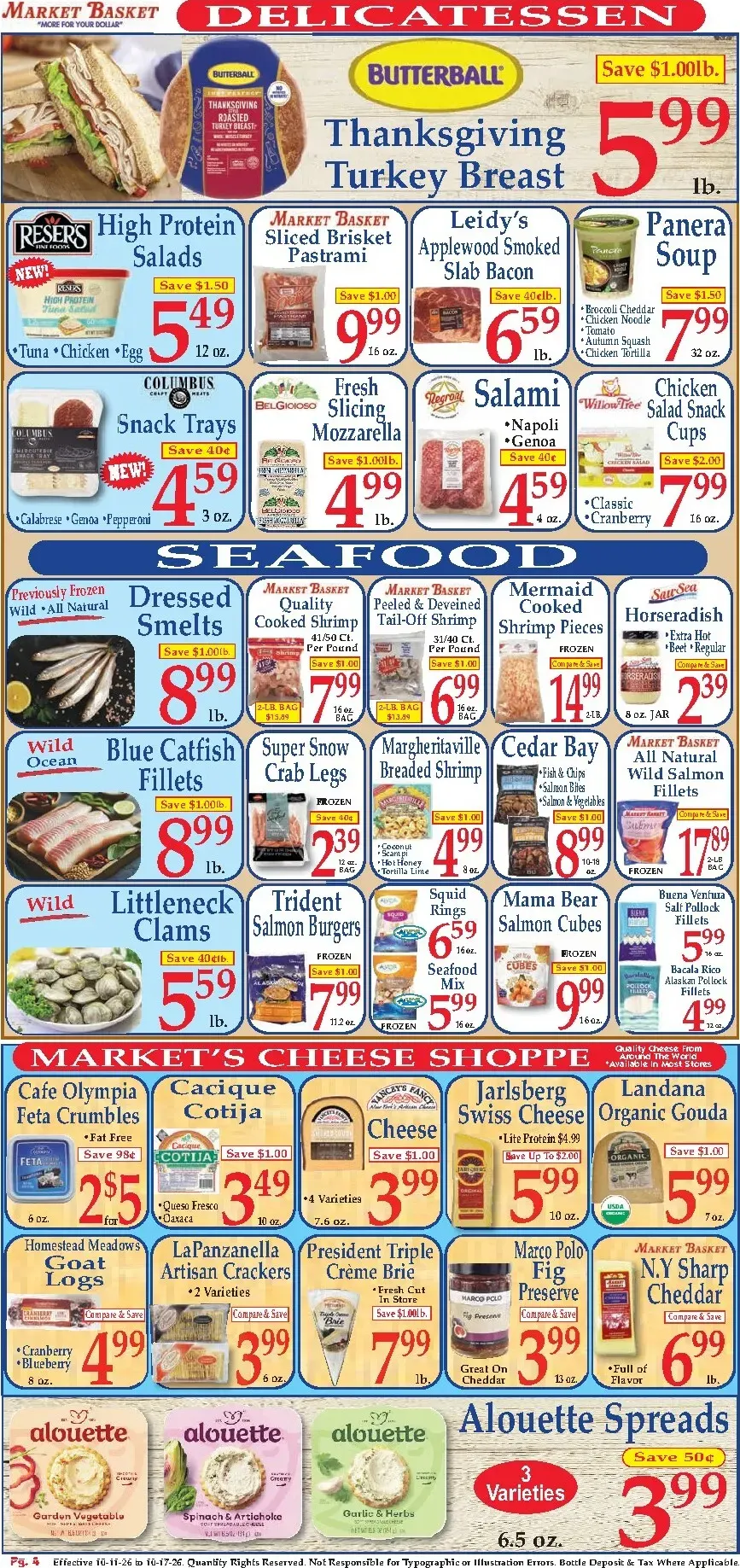 Weekly ad Current Market Basket leaflet valid from Sunday 10/11/2026 to Saturday 10/17/2026 from October 11 to October 17 2026 - Page 4