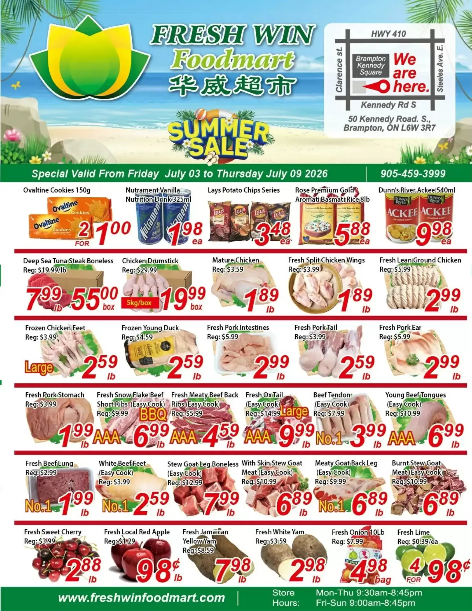 Fresh Win Foodmart flyer week 27 from July 3 to July 9 2026 - flyer page 1