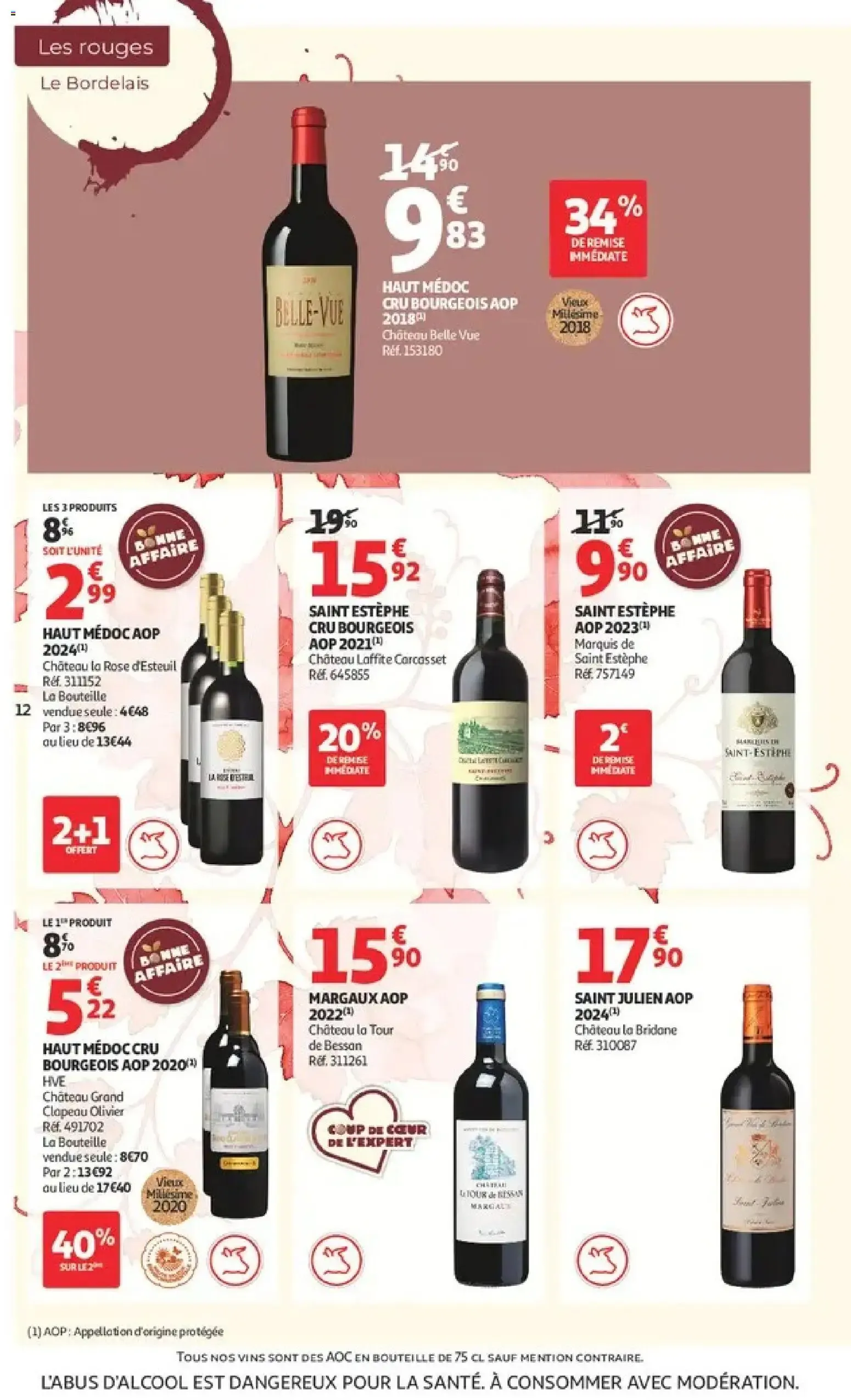 Auchan - Foire aux vins à partir du 25/09/2026 - promo en ligne du 25 septembre au 10 octobre 2026 - Catalogue page 12