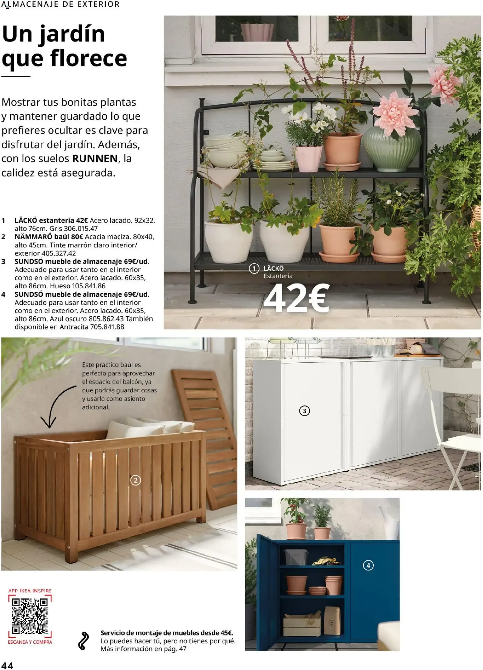 Catálogo de IKEA - Muebles de exterior del 01/09/2026 1 de septiembre al 31 de enero 2027 - Página 44