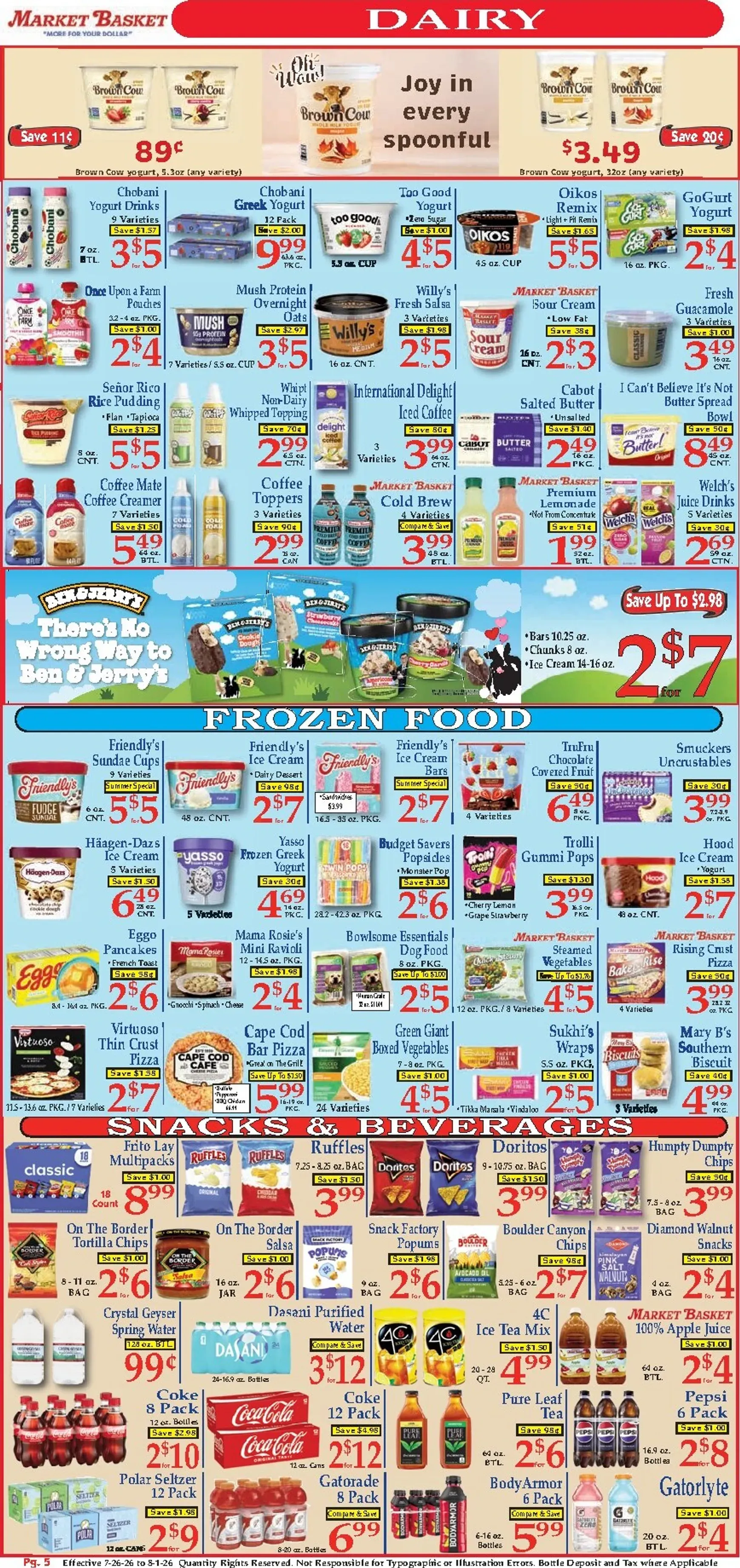 Weekly ad Current Market Basket leaflet valid from Sunday 07/26/2026 to Saturday 08/01/2026 from July 26 to August 1 2026 - Page 5