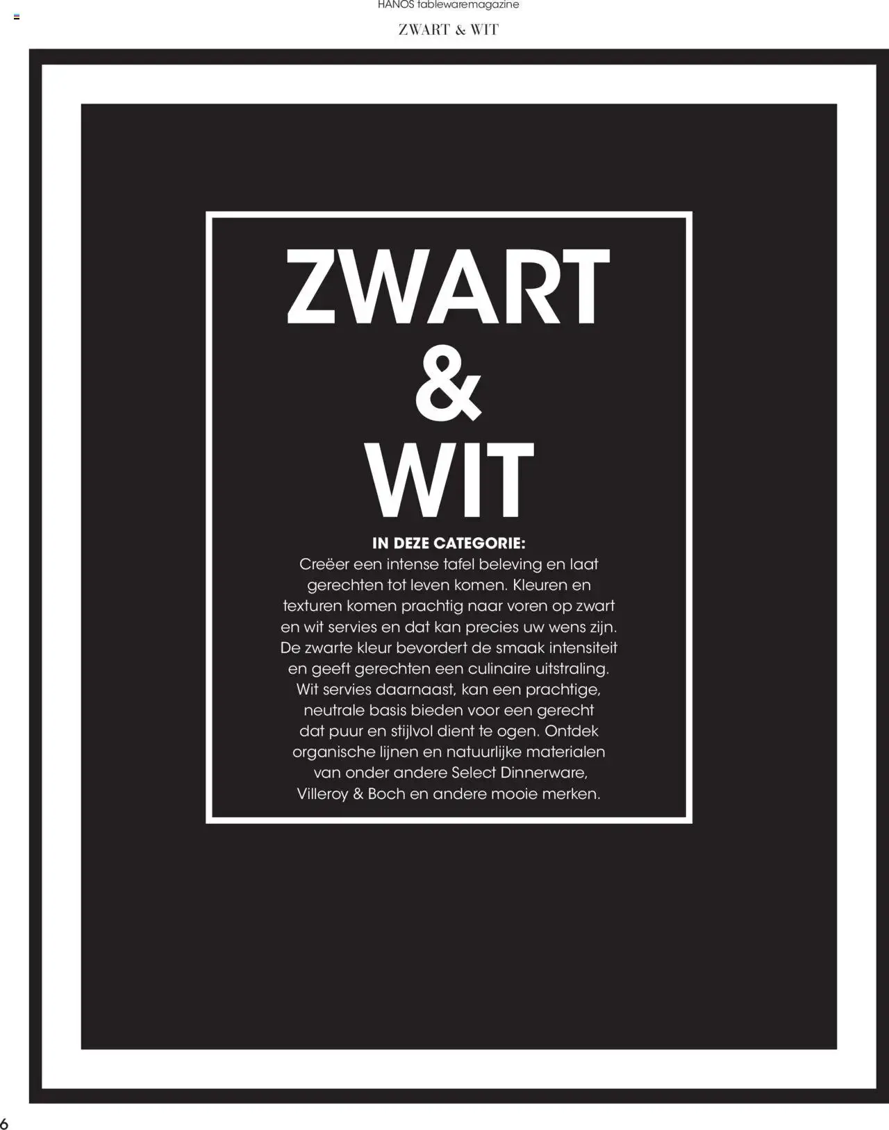 Hét TABLEWARE magazine voor de horeca van 1 september tot 31 december 2026 - Folder pagina 6