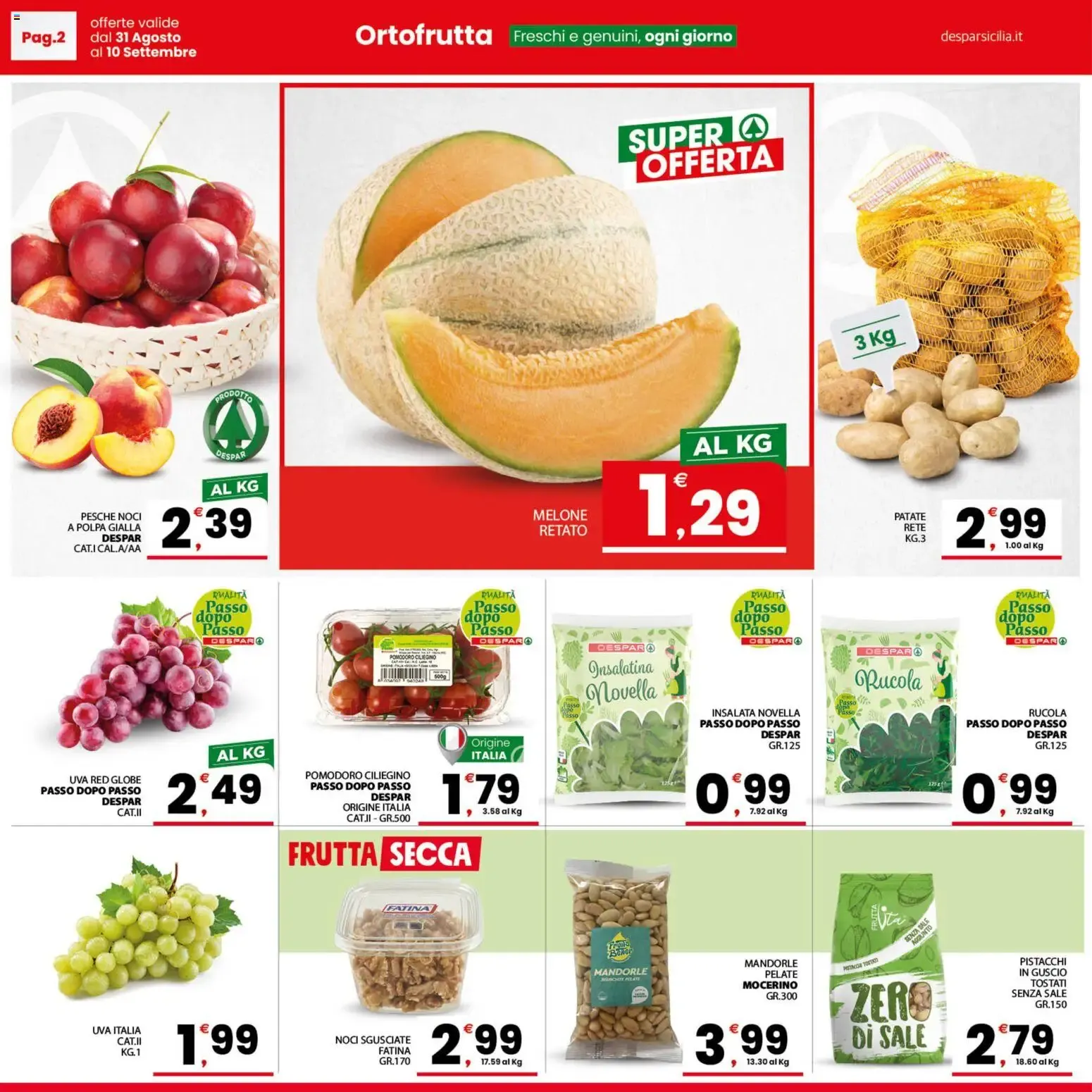 Nuovo Despar volantino Sicilia dal 31/08/2026 > offerte anteprima 🛍️ da 31 agosto a 10 settembre di 2026 - Pagina del volantino 2