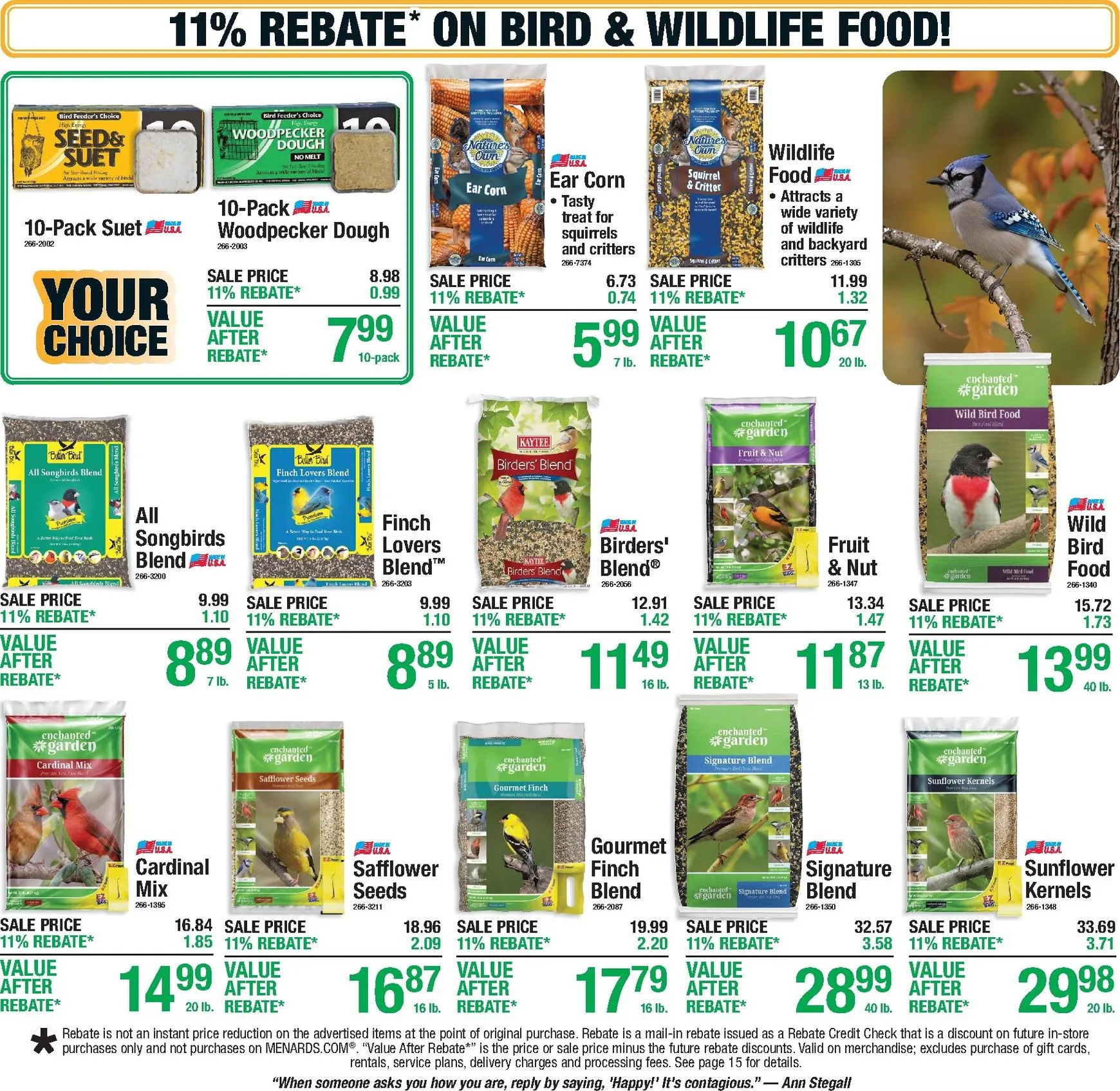 Weekly promotion Current Menards - 11% Rebate* Sale leaflet valid from Thursday 10/01/2026 to Sunday 10/11/2026 spanning from October 1 to October 11 2026 - Page 22 for Catalogue 365