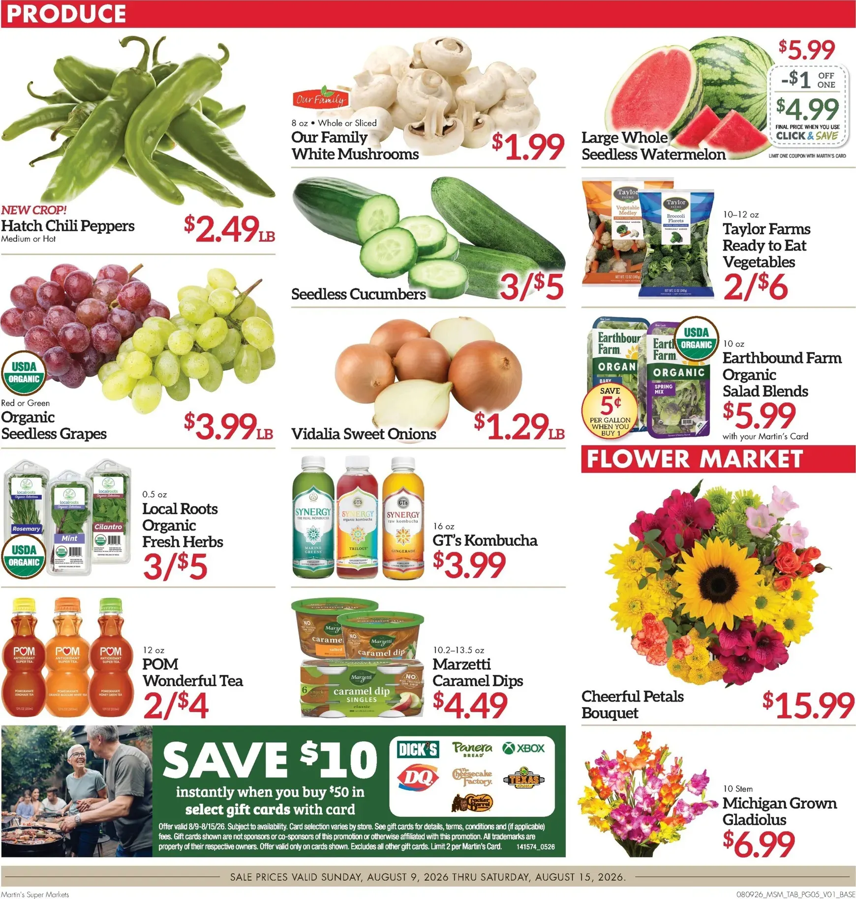 Weekly ad Current Martin's Super Markets leaflet valid from Sunday 08/09/2026 to Saturday 08/15/2026 from August 9 to August 15 2026 - Page 5