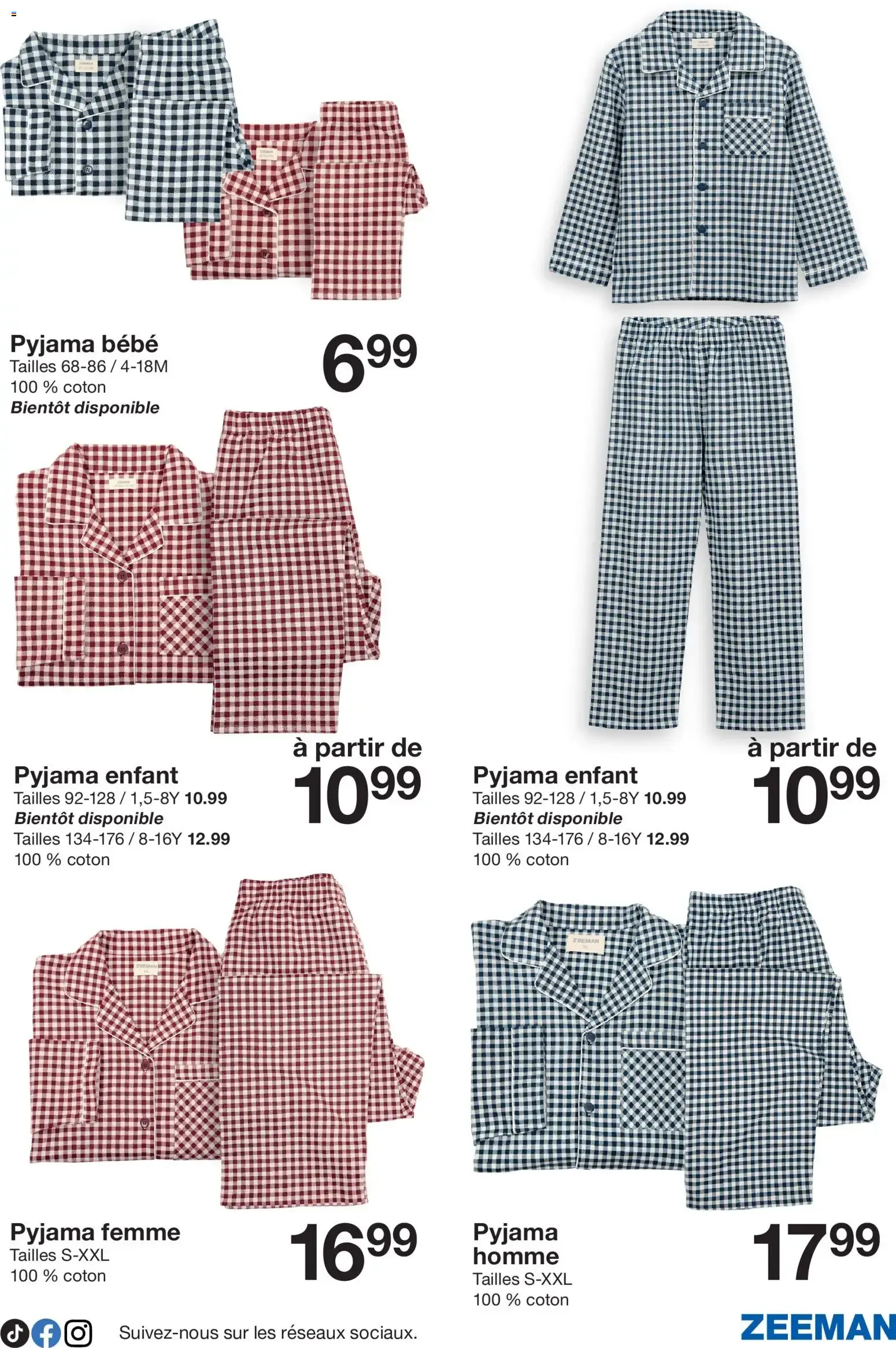 Cette semaine : des pyjamas chauds pour tout le monde. du 24 octobre au 6 novembre 2026 - Catalogue page 7