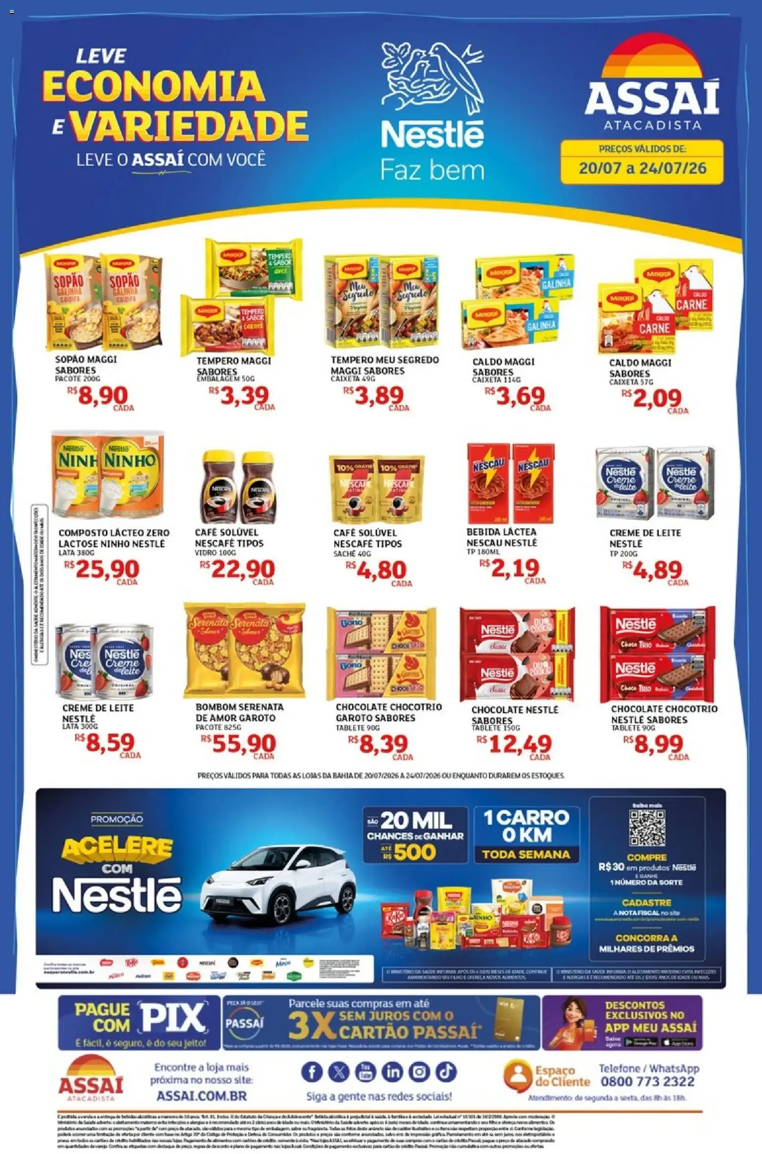 Encarte de Assaí Atacadista ofertas - BA de 20/07/2026 | Promoções Online 20 de julho até 24 de julho 2026 - Pagina 1