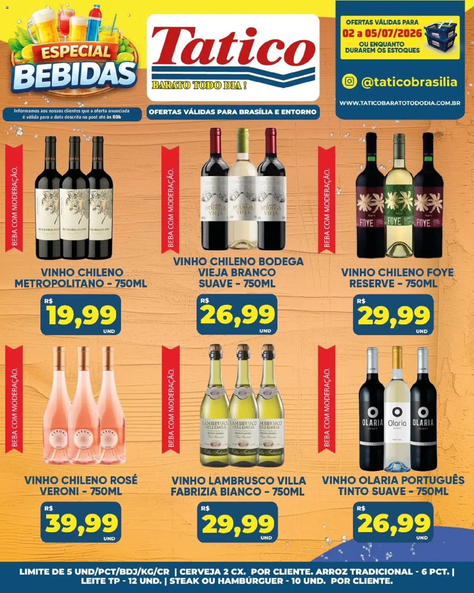 Encarte de Tatico BARATO TODO DIA! SOMBRA, AGUA FRESCA E BARATO TODO DIA! 2 de julho até 2 de julho 2026 - Pagina 29