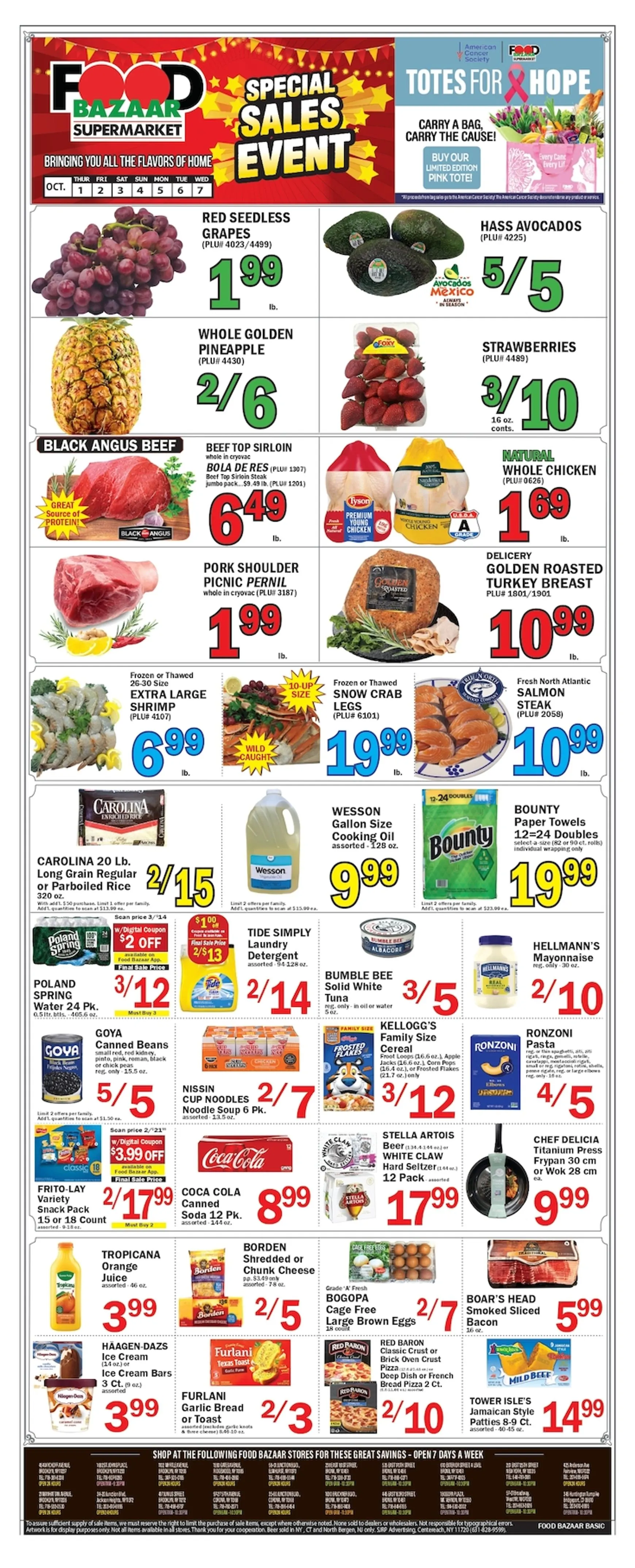 Weekly ad Food Bazaar Supermarket - Special Sales Event from October 1 to October 7 2026 - Page 1