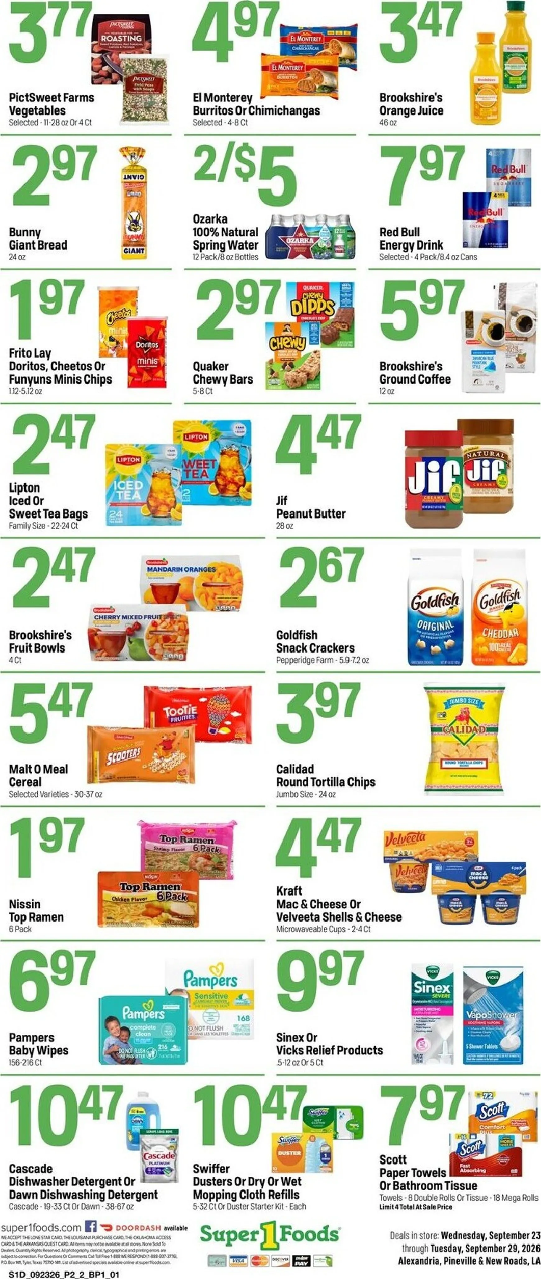 Weekly ad Future Super 1 Foods - Hot Sheet flyer valid from Wednesday 09/23/2026 to Tuesday 09/29/2026 from September 23 to September 29 2026 - Page 2