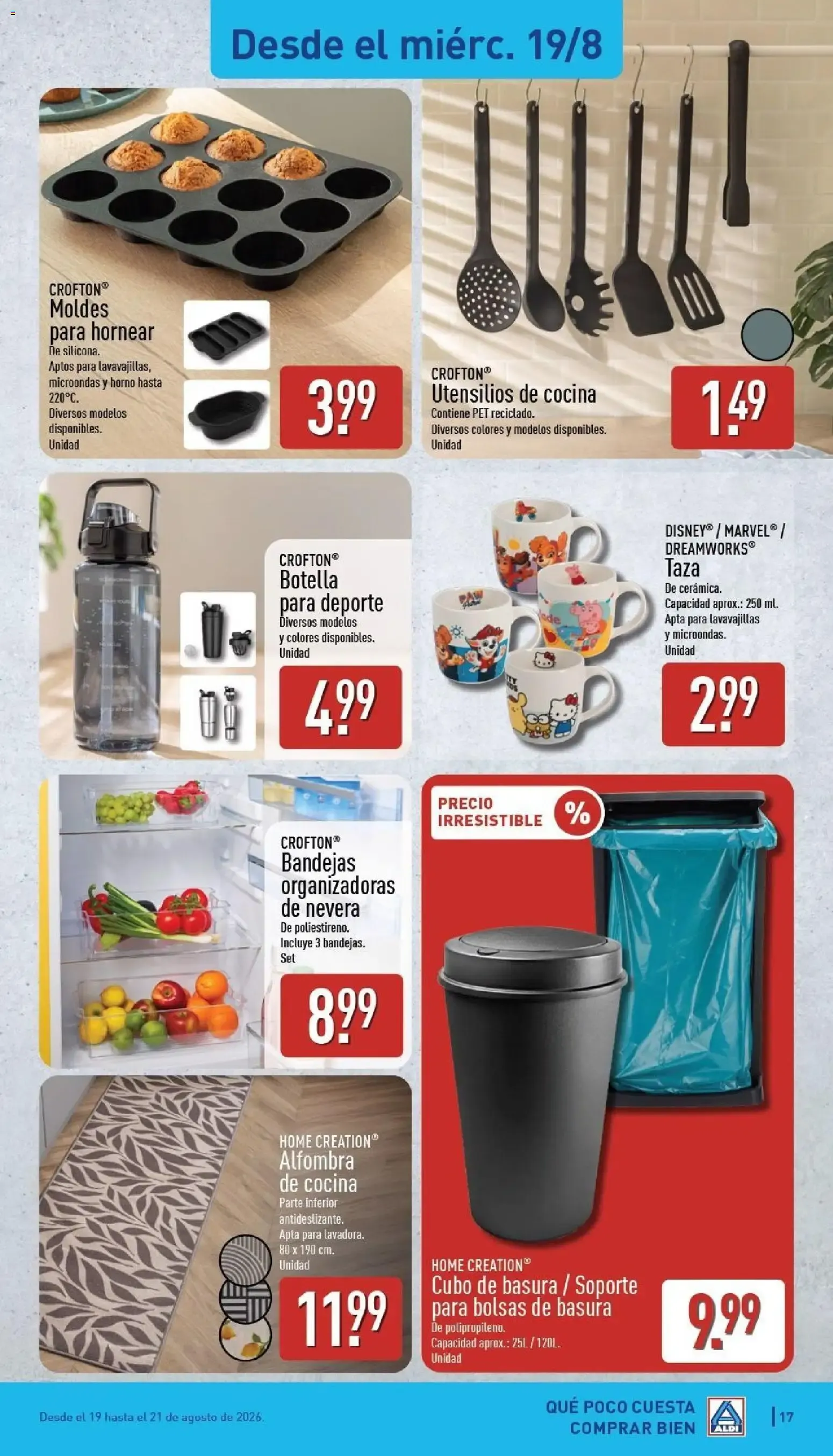 Catálogo de Aldi folleto Península del 17/08/2026 | Catálogo 17 de agosto al 23 de agosto 2026 - Página 17