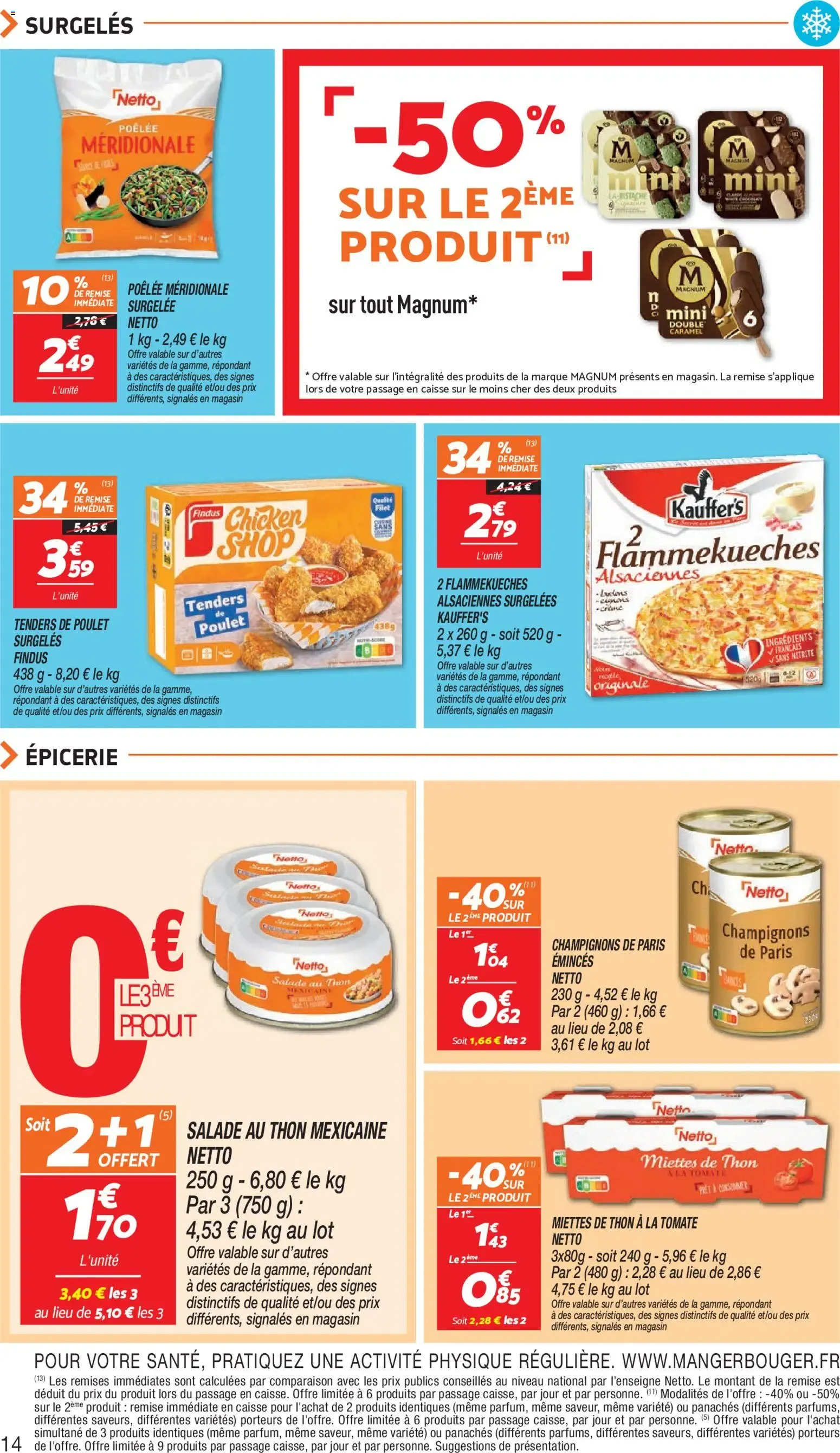 Netto Rendez-vous prix bas à partir du 07/07/2026 - promo en ligne du 7 juillet au 20 juillet 2026 - Catalogue page 14