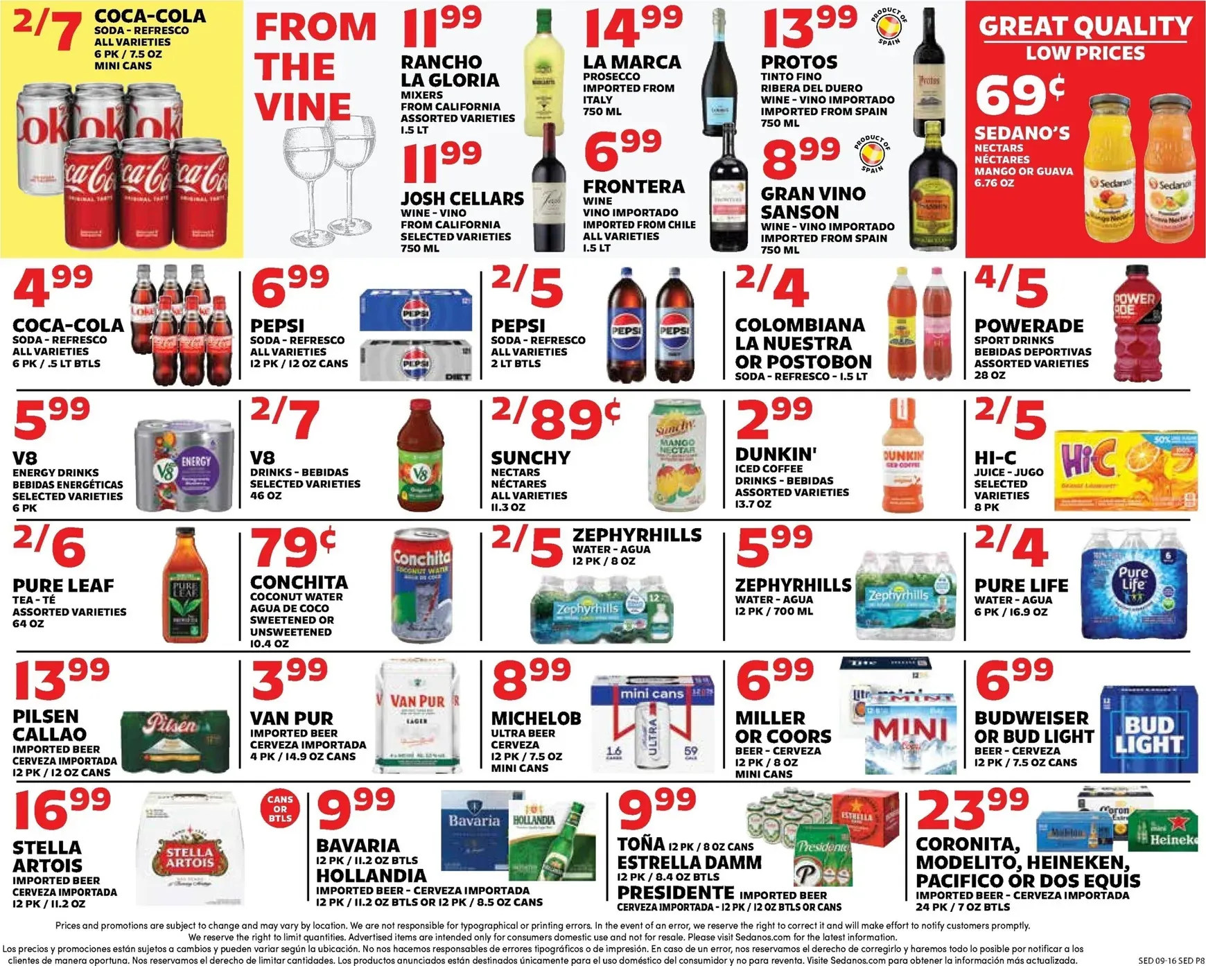 Weekly ad Current Sedano's leaflet valid from Wednesday 09/16/2026 to Tuesday 09/22/2026 from September 16 to September 22 2026 - Page 8