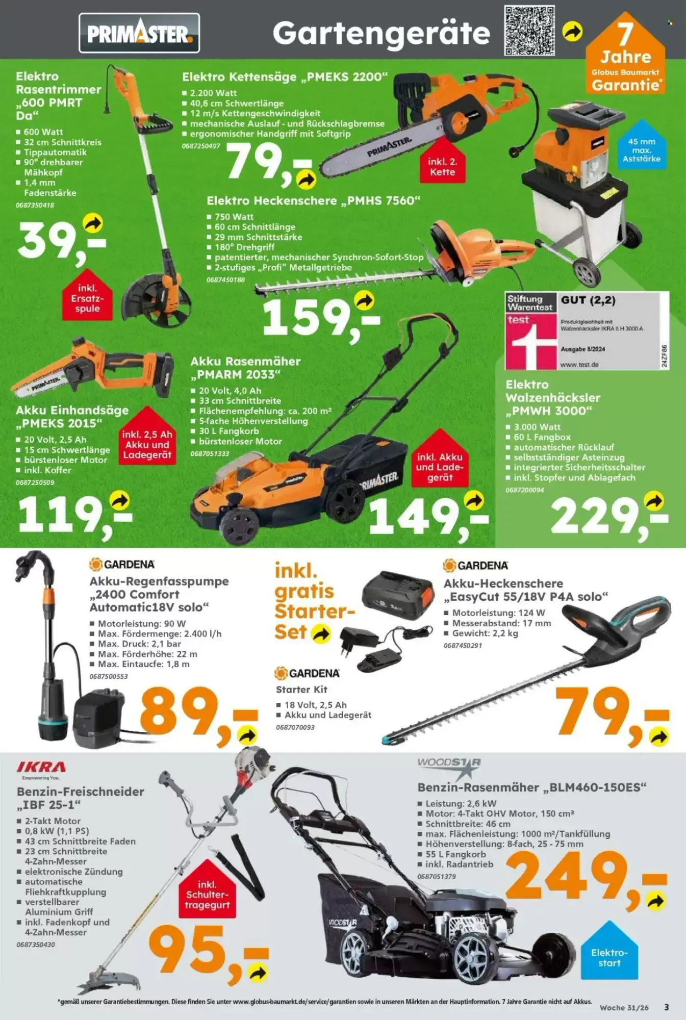 Globus Baumarkt Prospekt woche 31 von 27. Juli bis 1. August 2026 - Prospekt seite 3